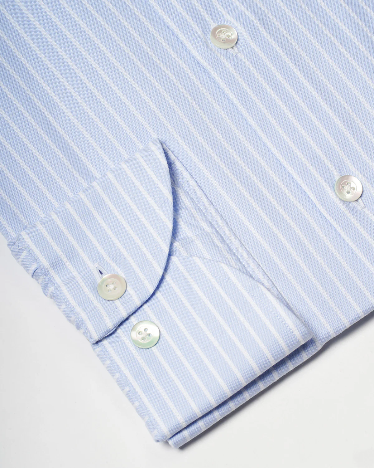 Agnelli Light Blue Striped Shirt - Image 3
