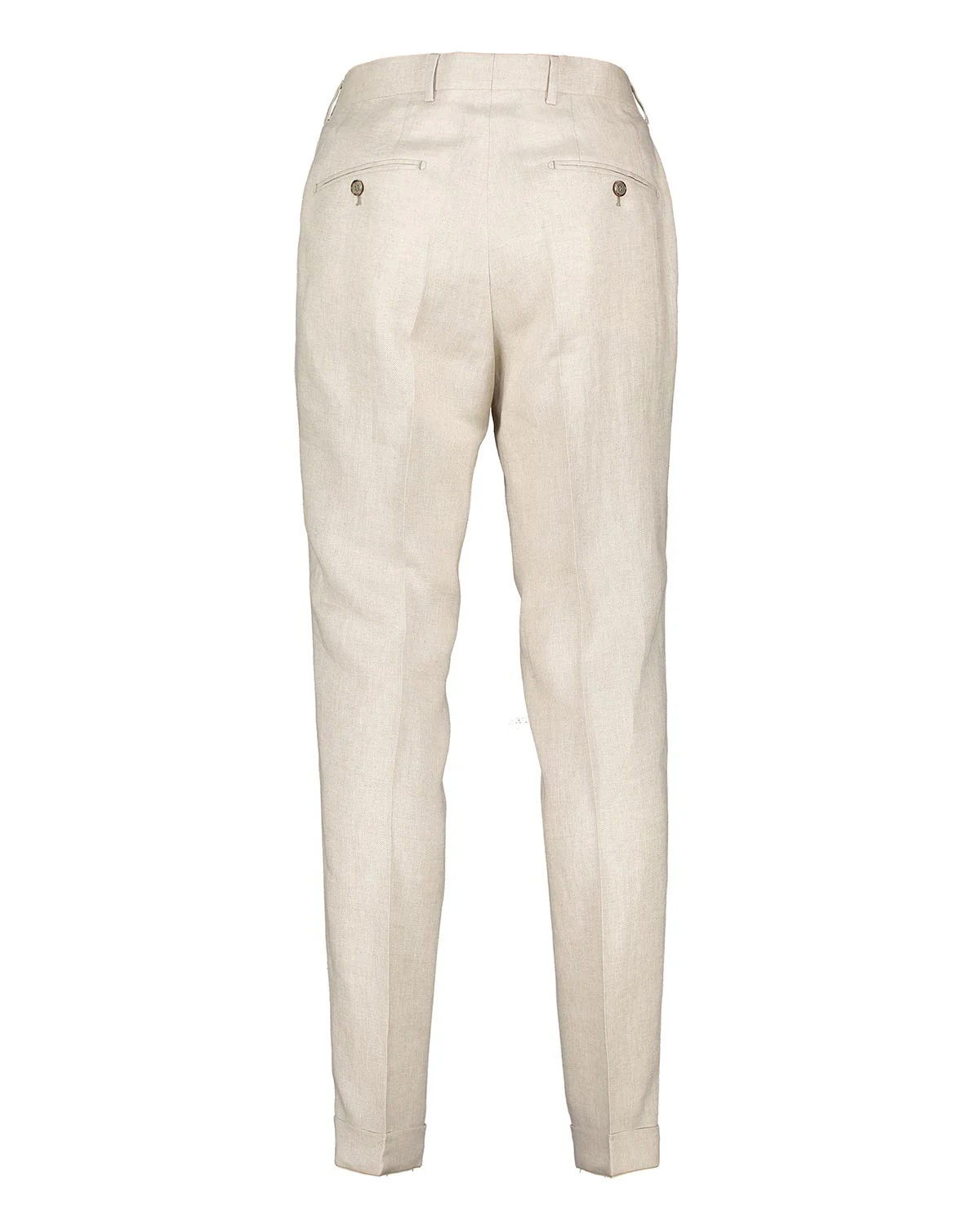 Alex Beige Linen Trousers - Image 3