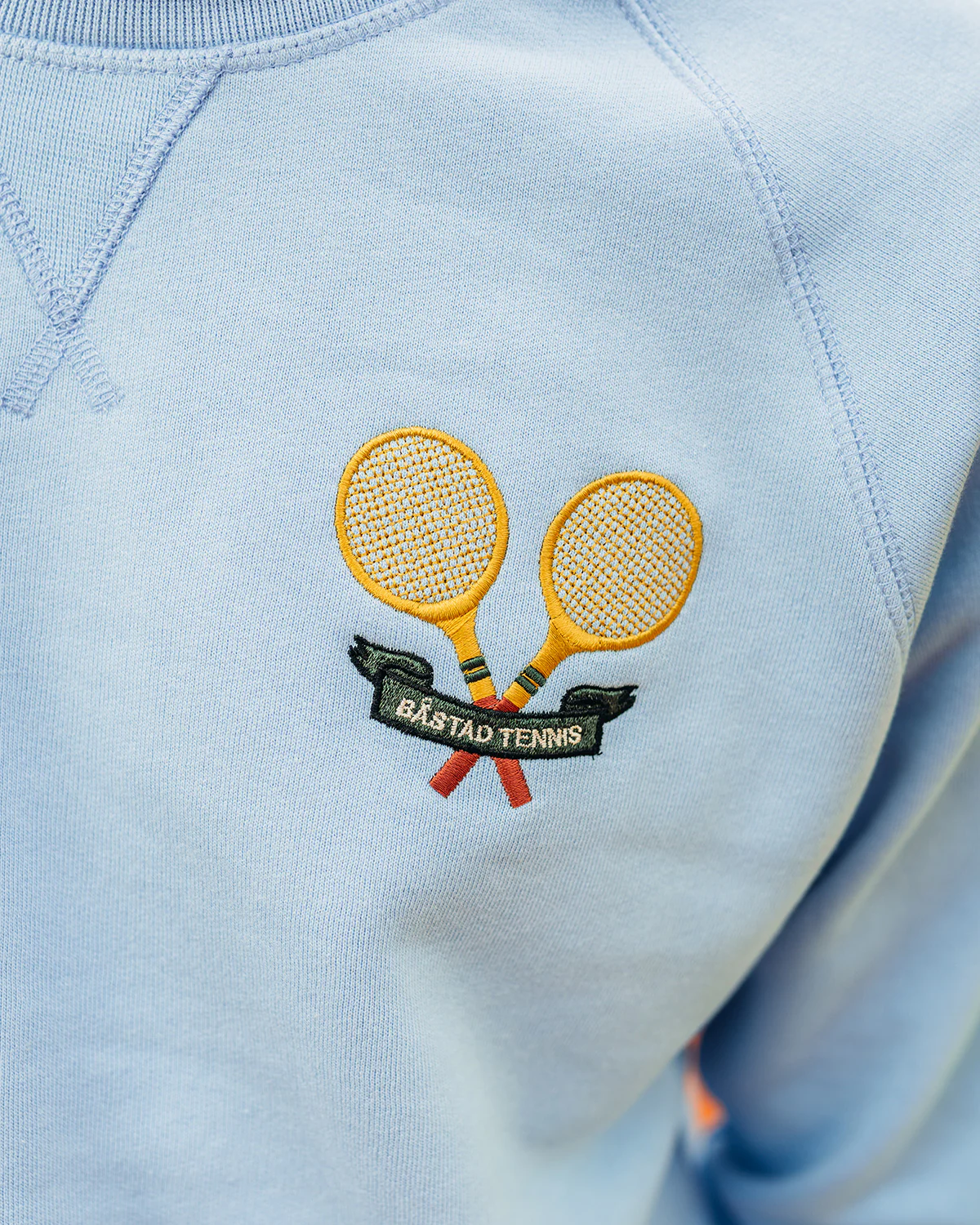 Ash Light Blue College Tennis Sweater - Image 3