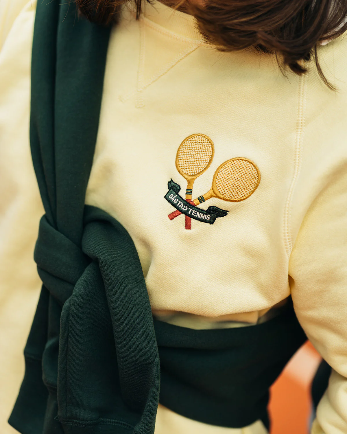 Ash Yellow College Tennis Sweater - Image 4