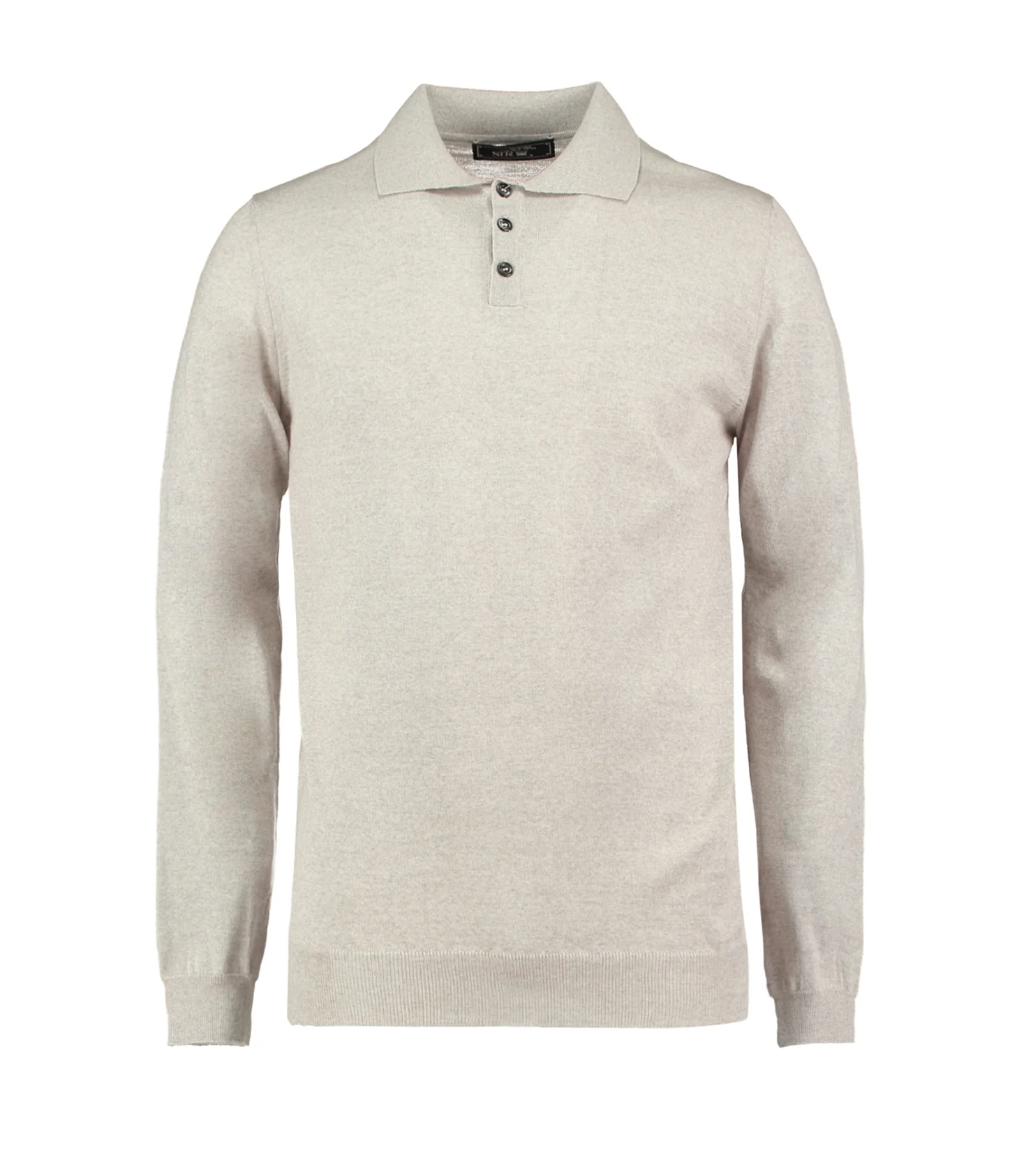 Astley Beige Merino Polo Shirt
