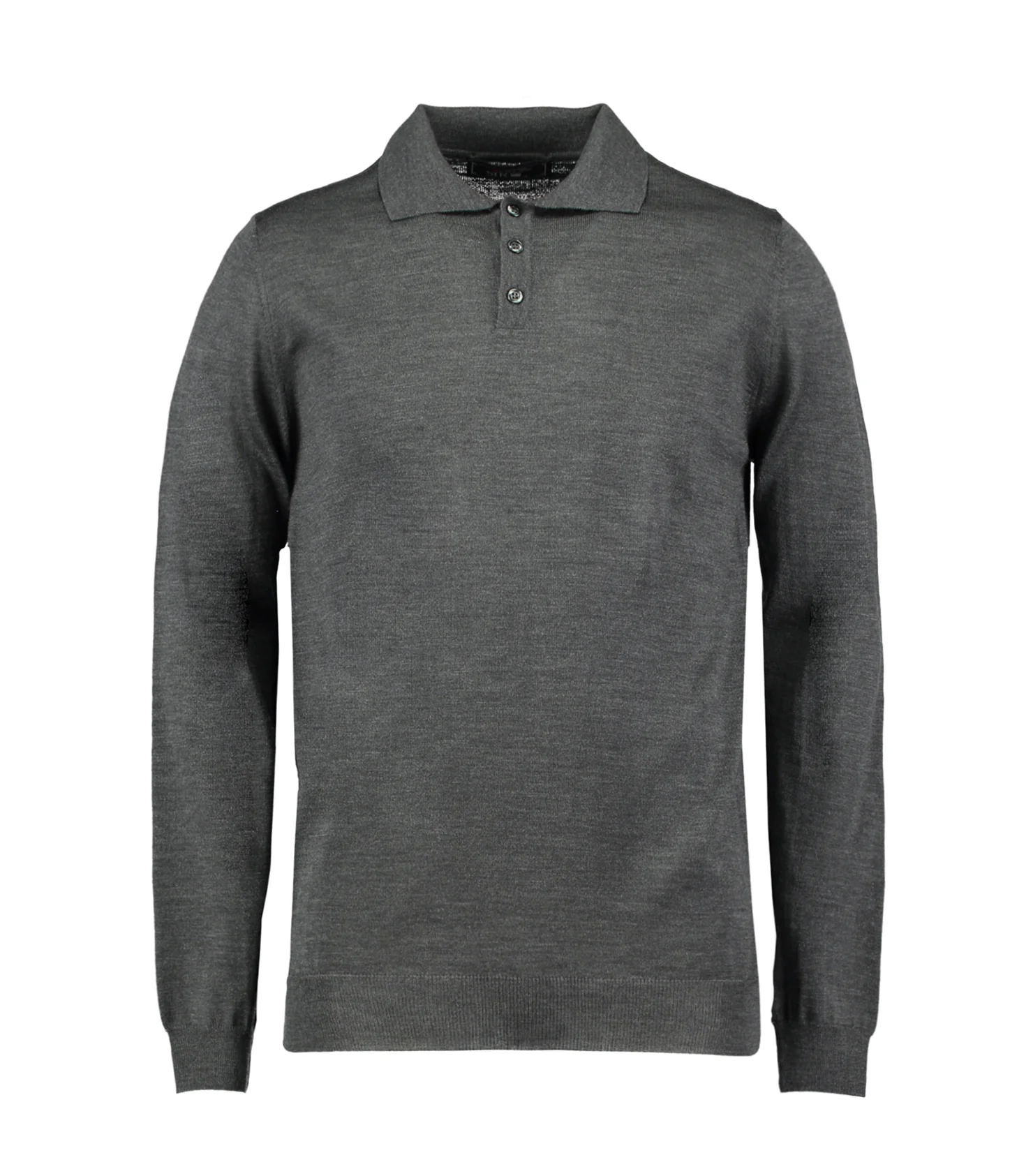 Astley Charcoal Merino Polo Shirt