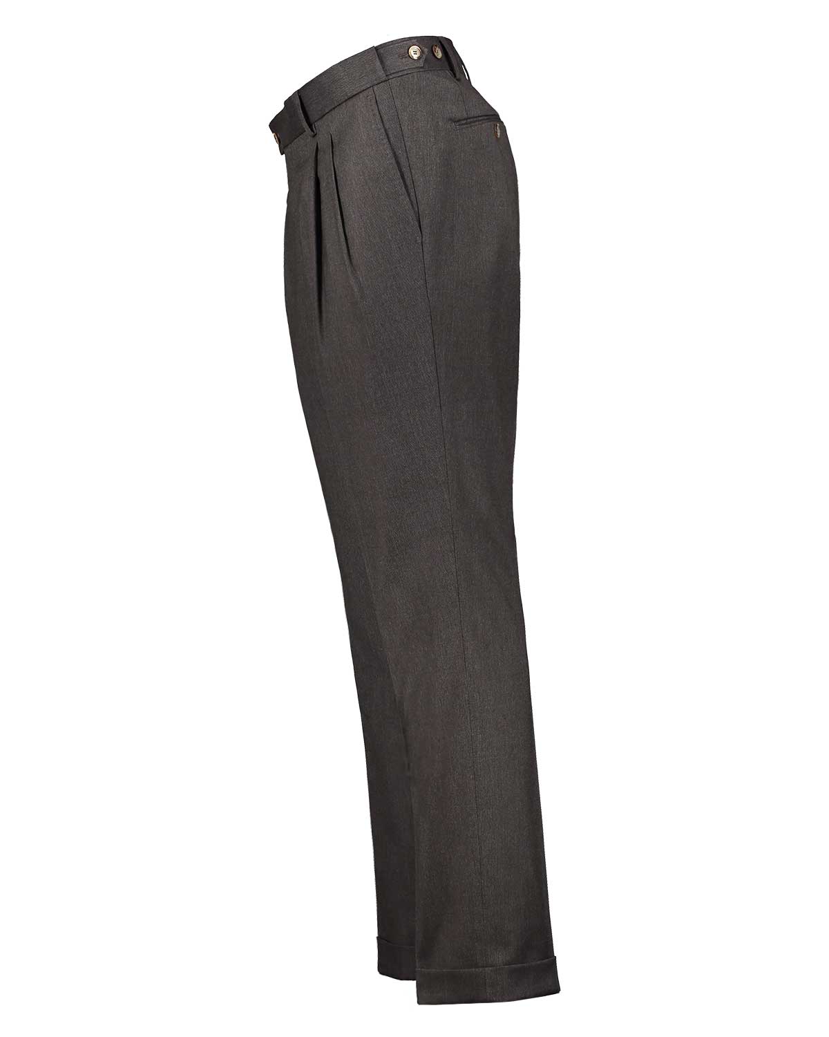 Brett Brown Stretch Trousers - Image 3