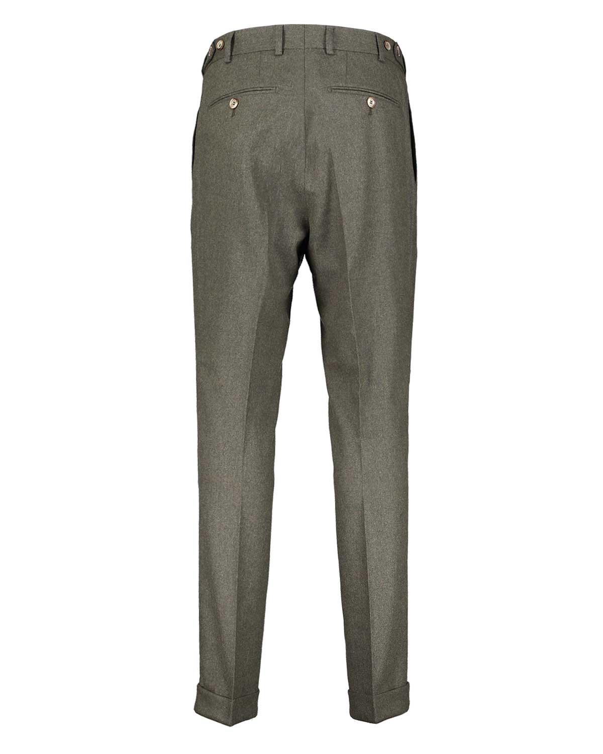 Brett Green Flannel Stretch Trousers - Image 3