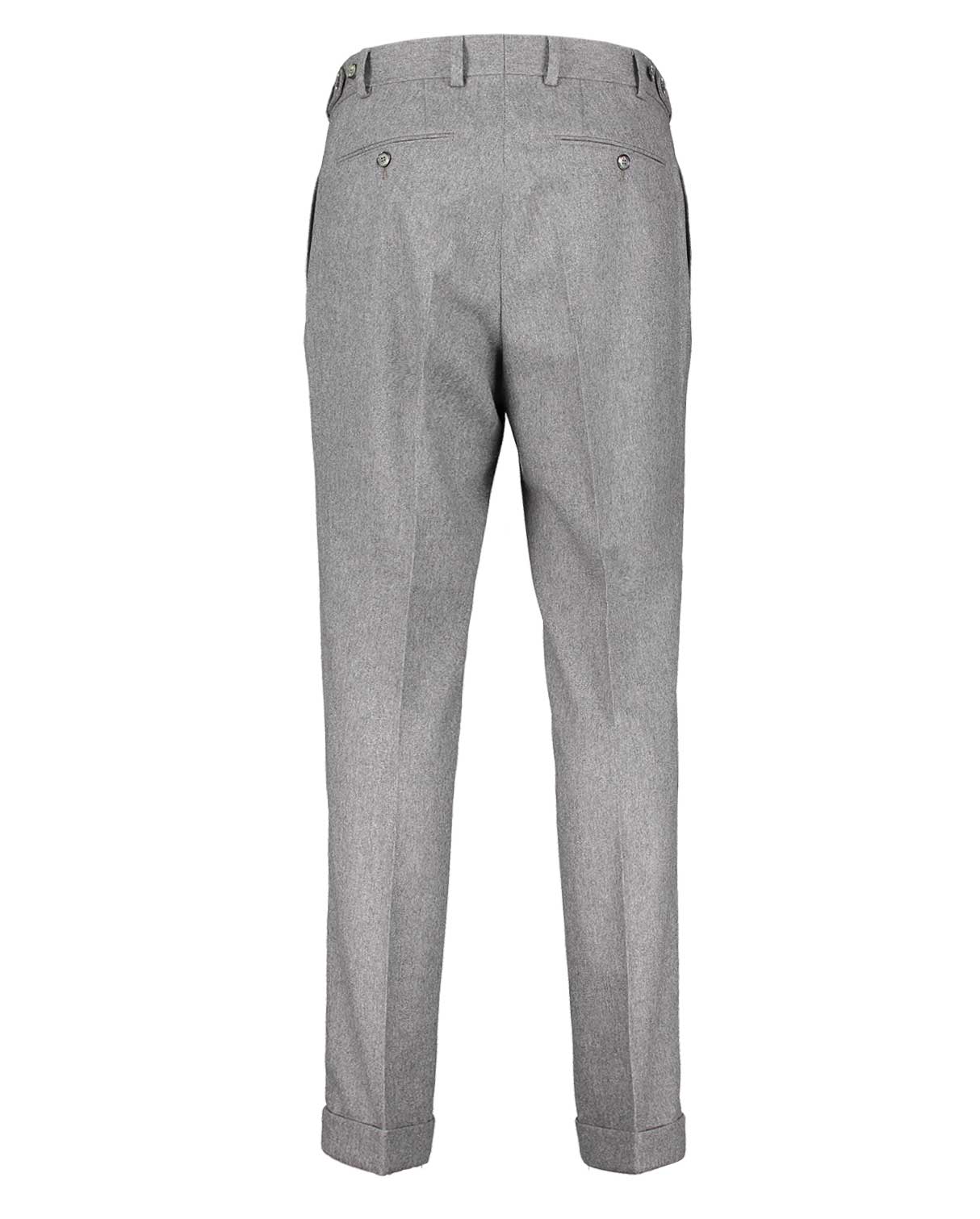 Brett Grey Flannel Stretch Trousers - Image 4