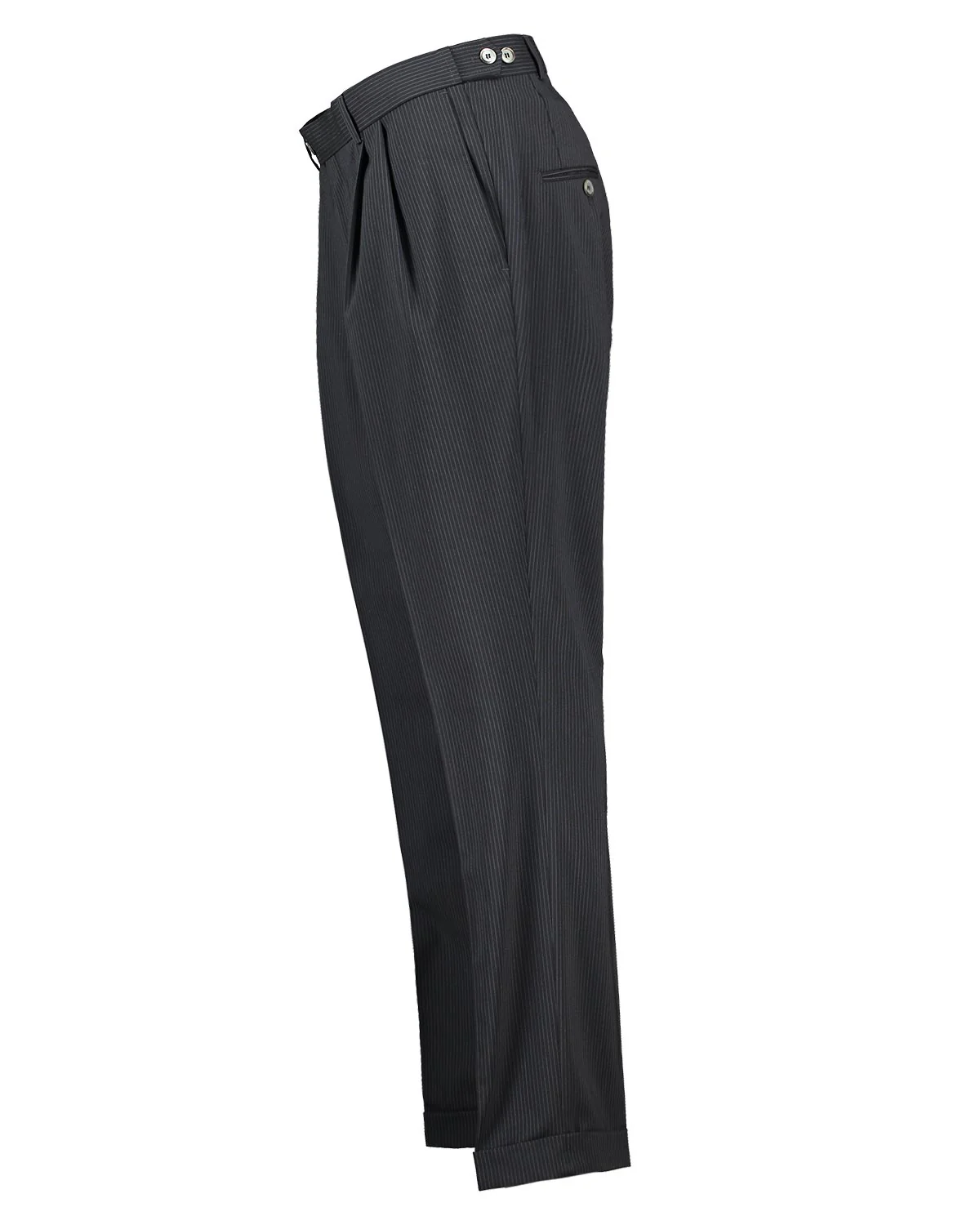 Bugsy Dark Navy Pinstripe Suit - Image 4