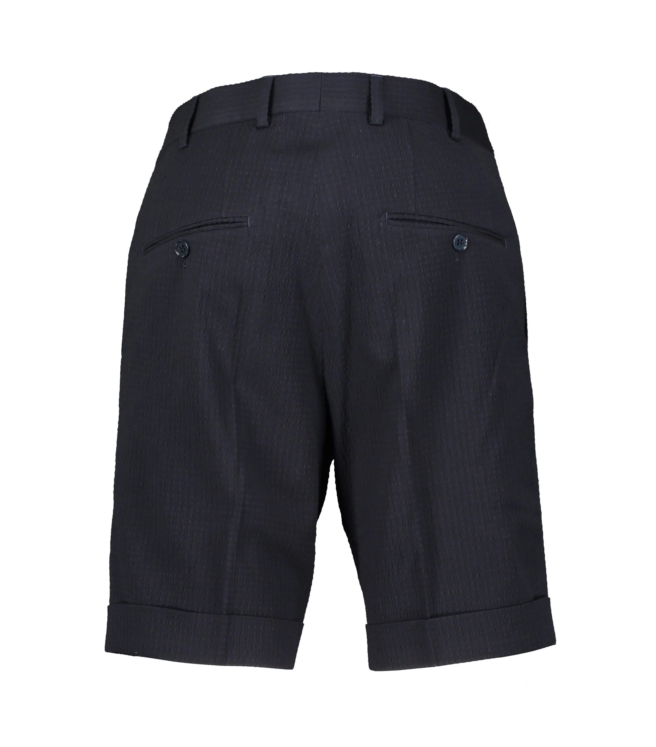 Charlie Navy Seersucker Shorts - Image 2