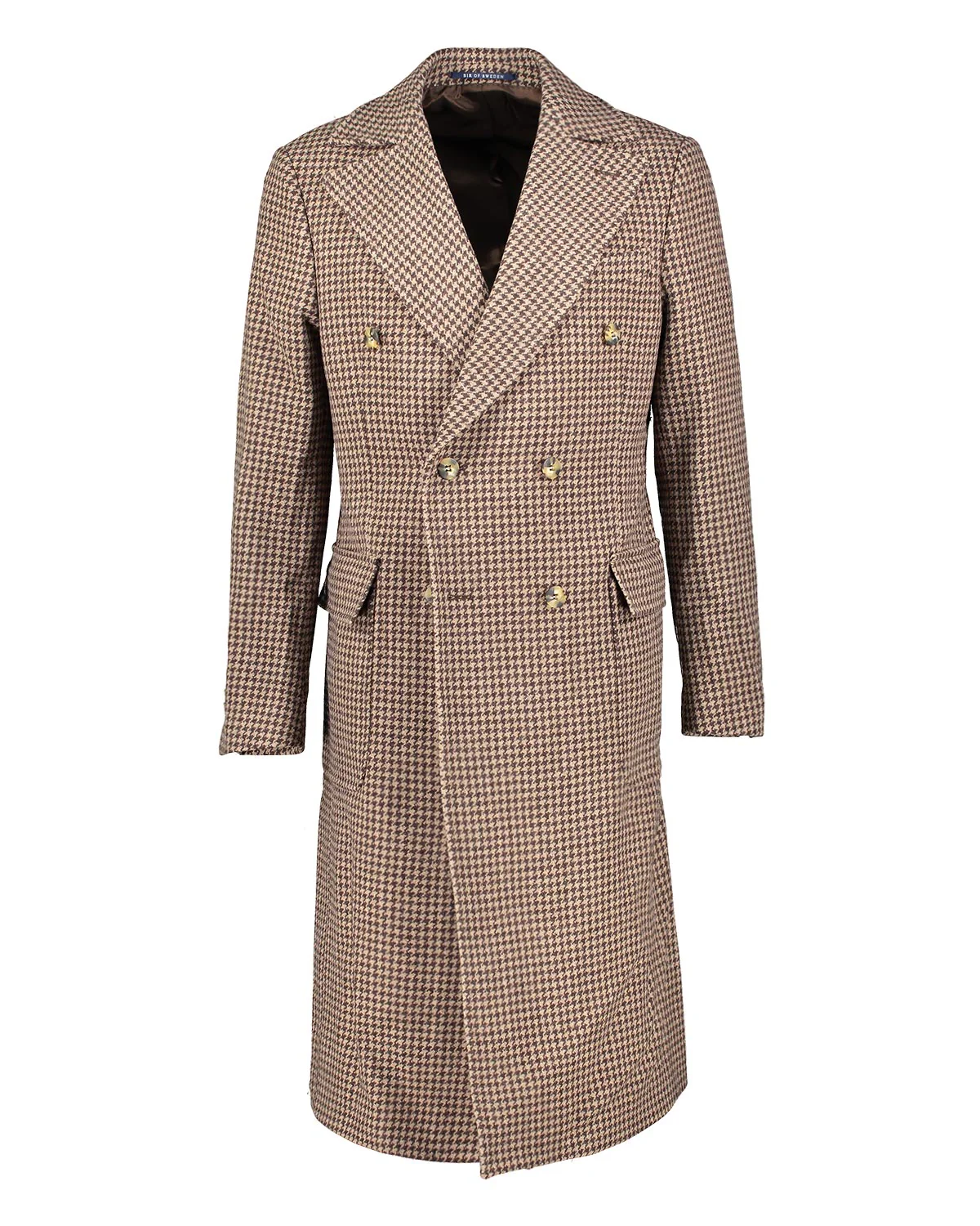 Coppola Brown Houndstooth Polo Coat