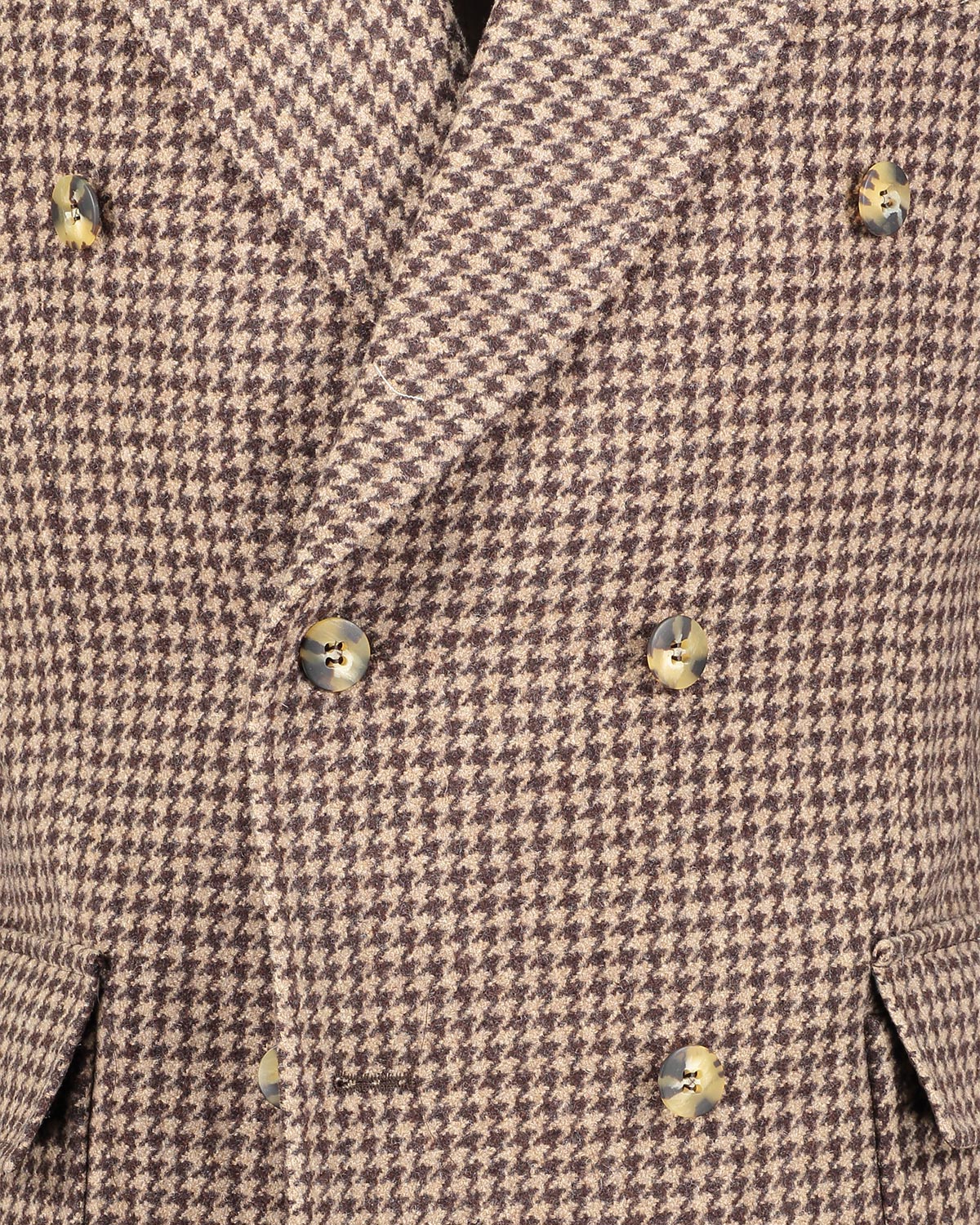 Coppola Brown Houndstooth Polo Coat - Image 4