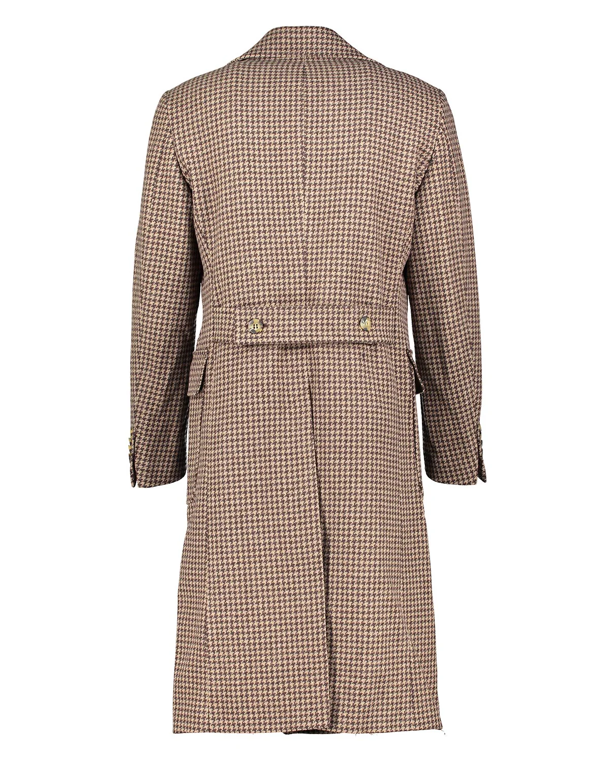 Coppola Brown Houndstooth Polo Coat - Image 5