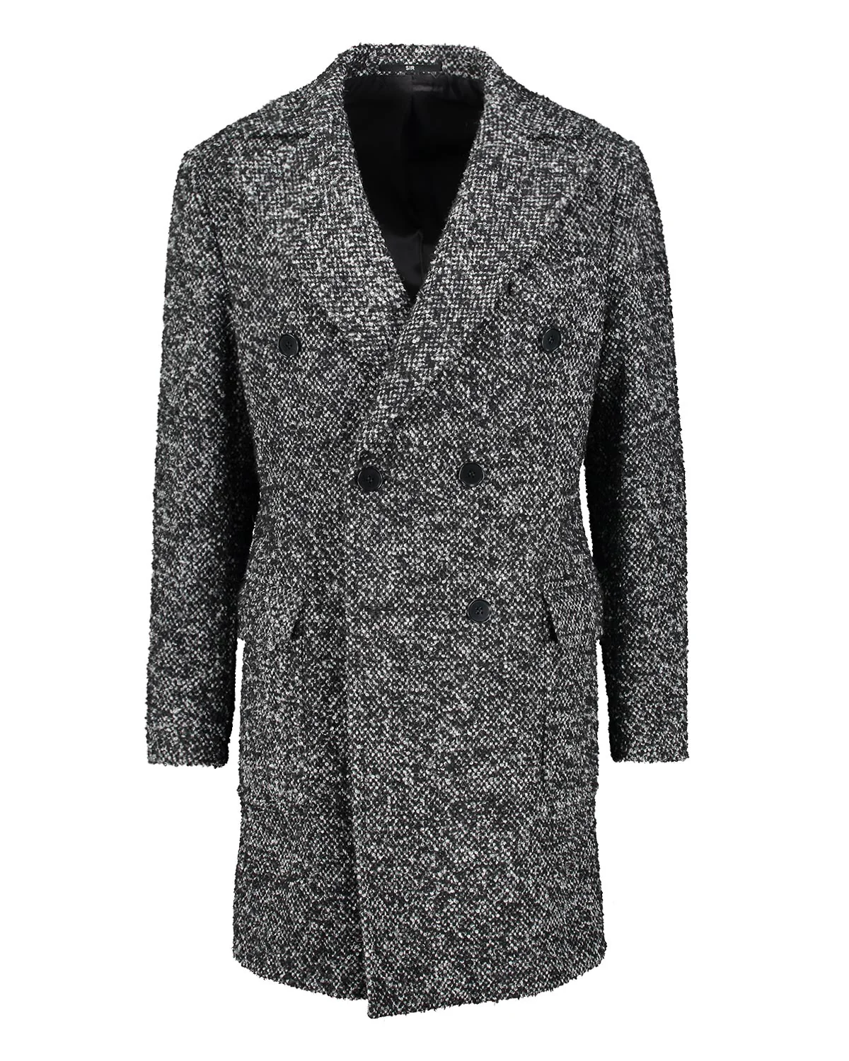 Corleone Grey Double-Breasted Coat