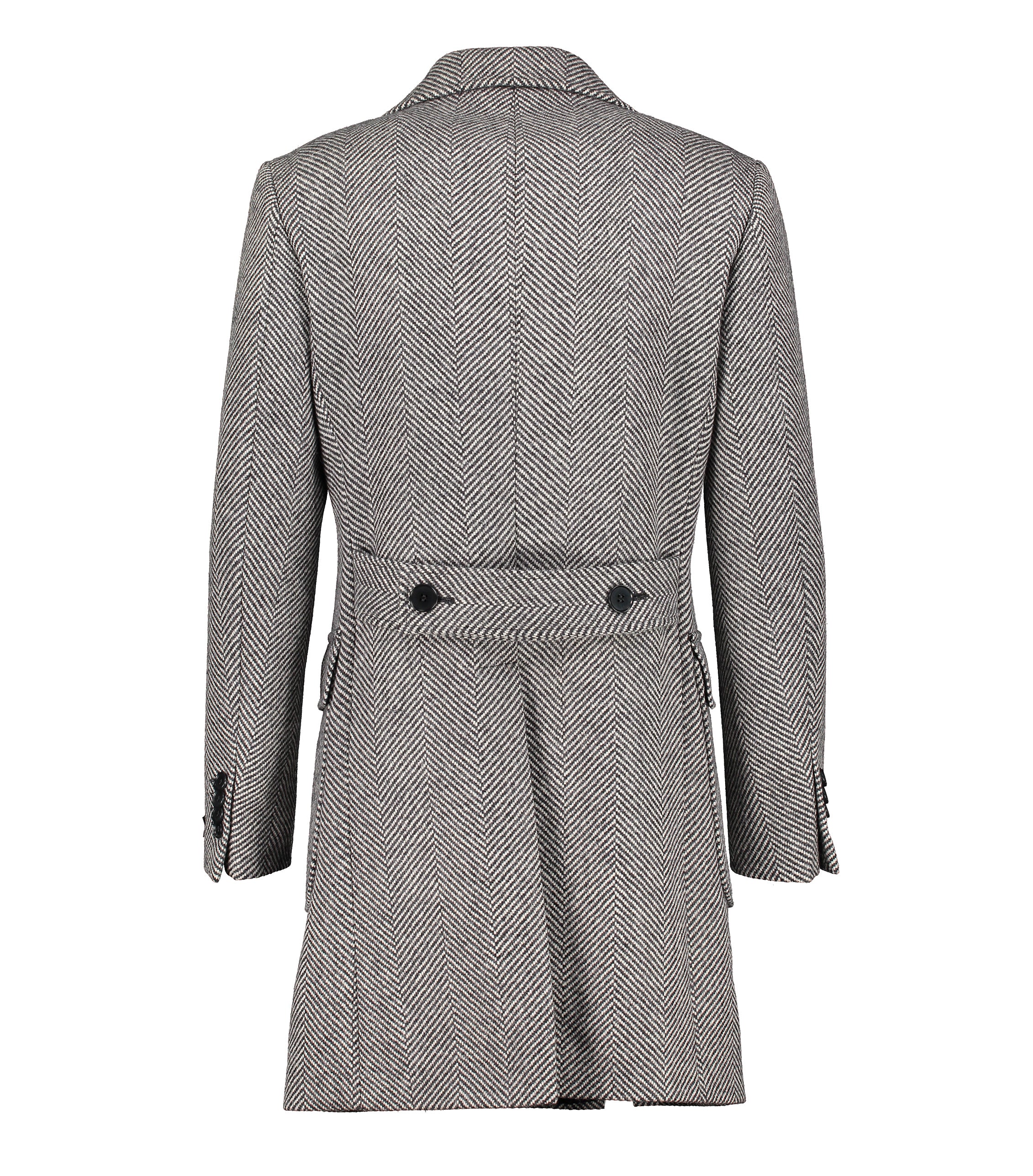 Corleone Herringbone Double-Breasted Polo Coat - Image 3