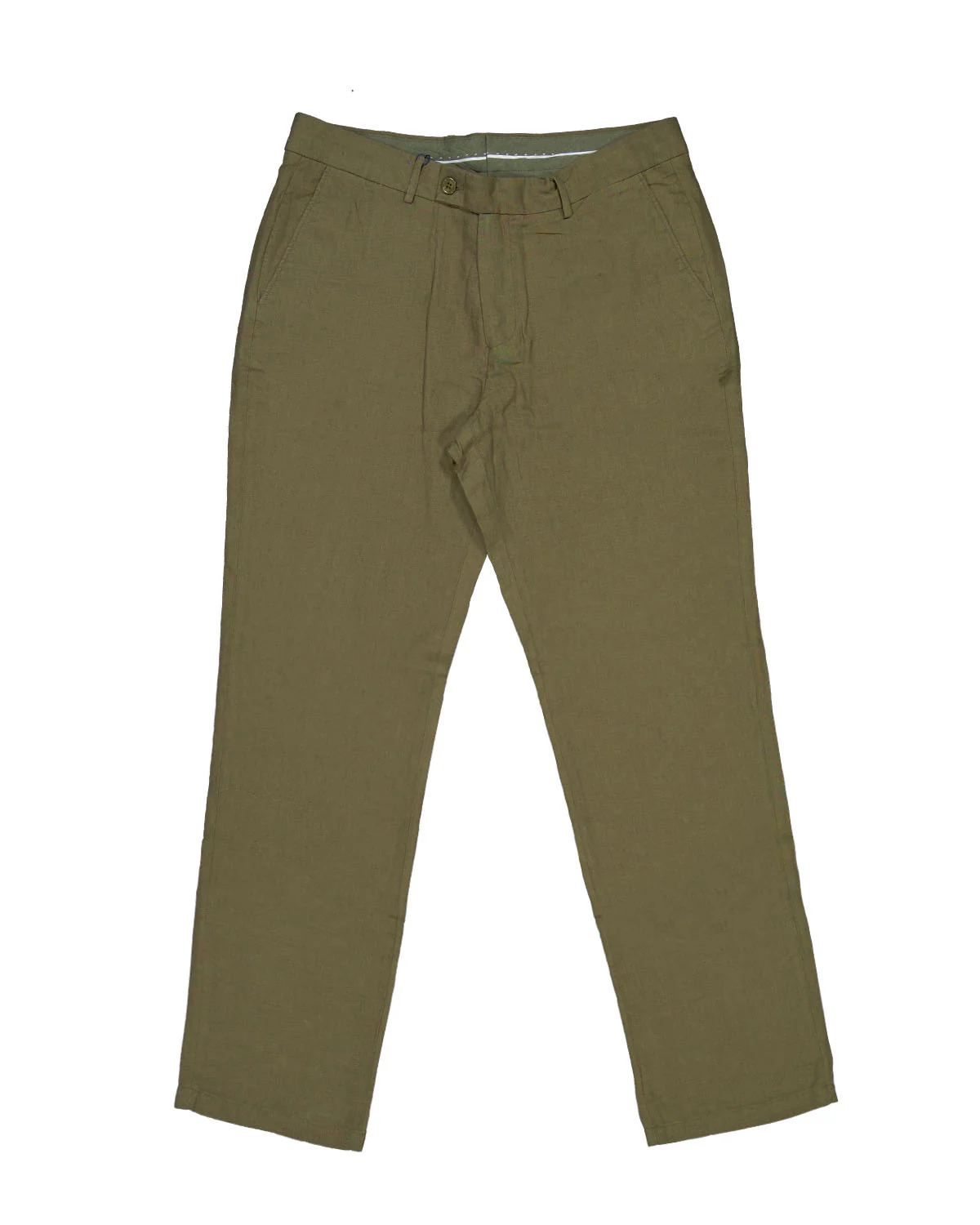 Crockett Green Linen Slacks - Image 2