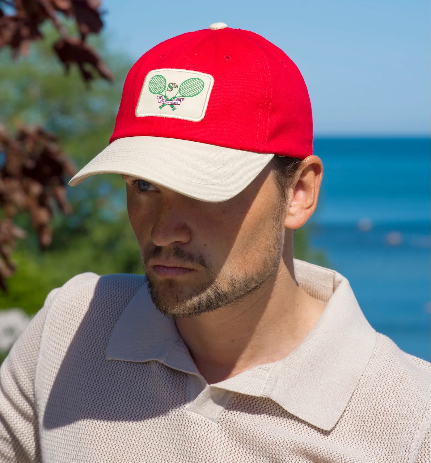 Dad Cap Red With Båstad Tennis Logo - Image 4
