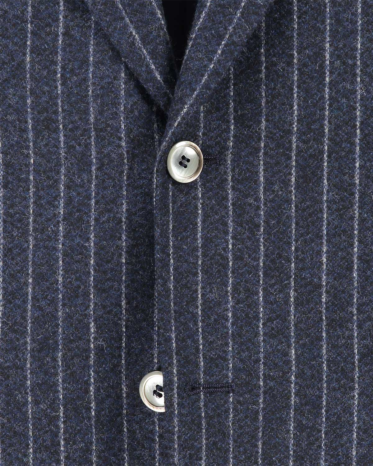Eliot Blue Chalk Stripe Flannel Suit - Image 4