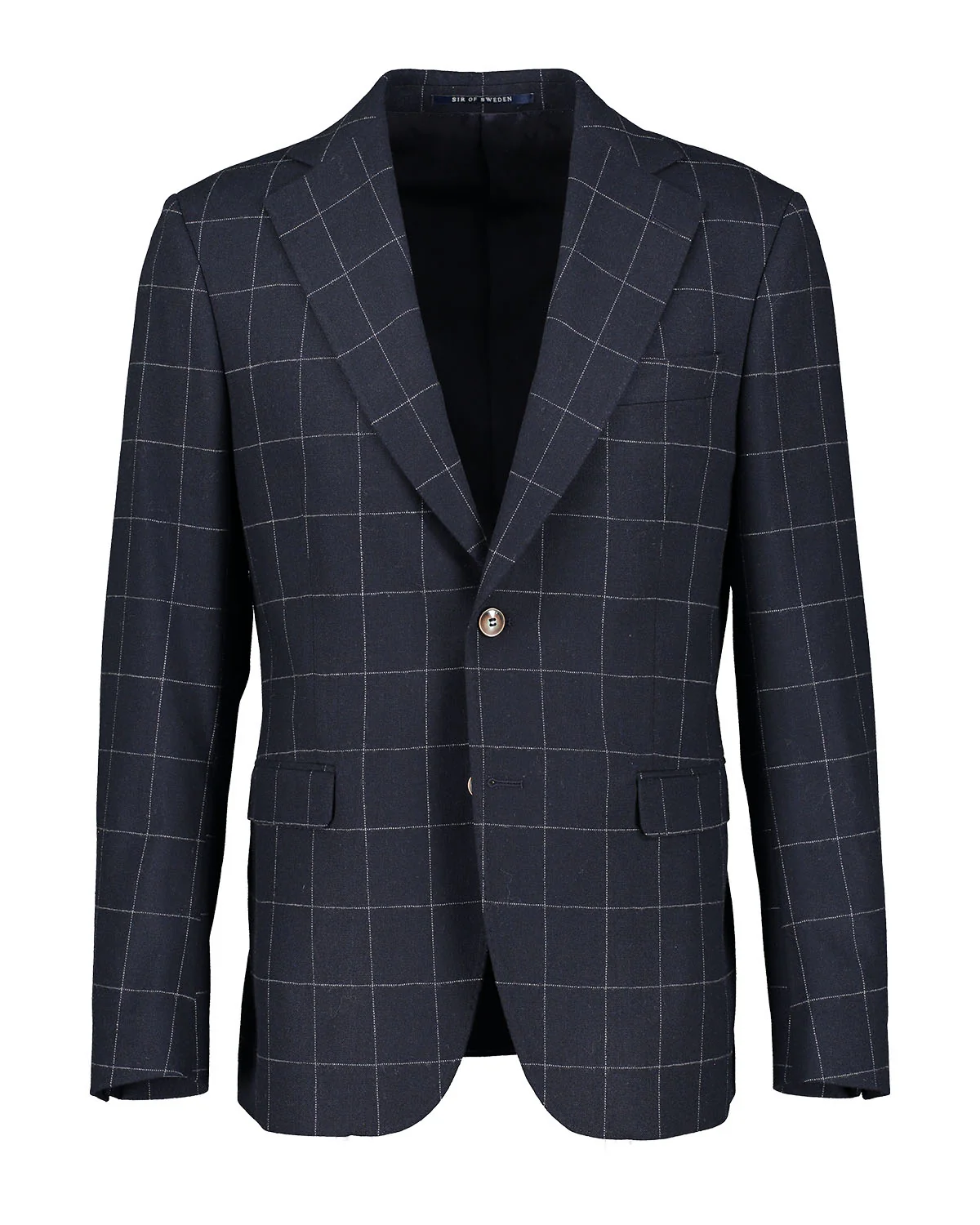 Eliot Navy Windowpane Jacket