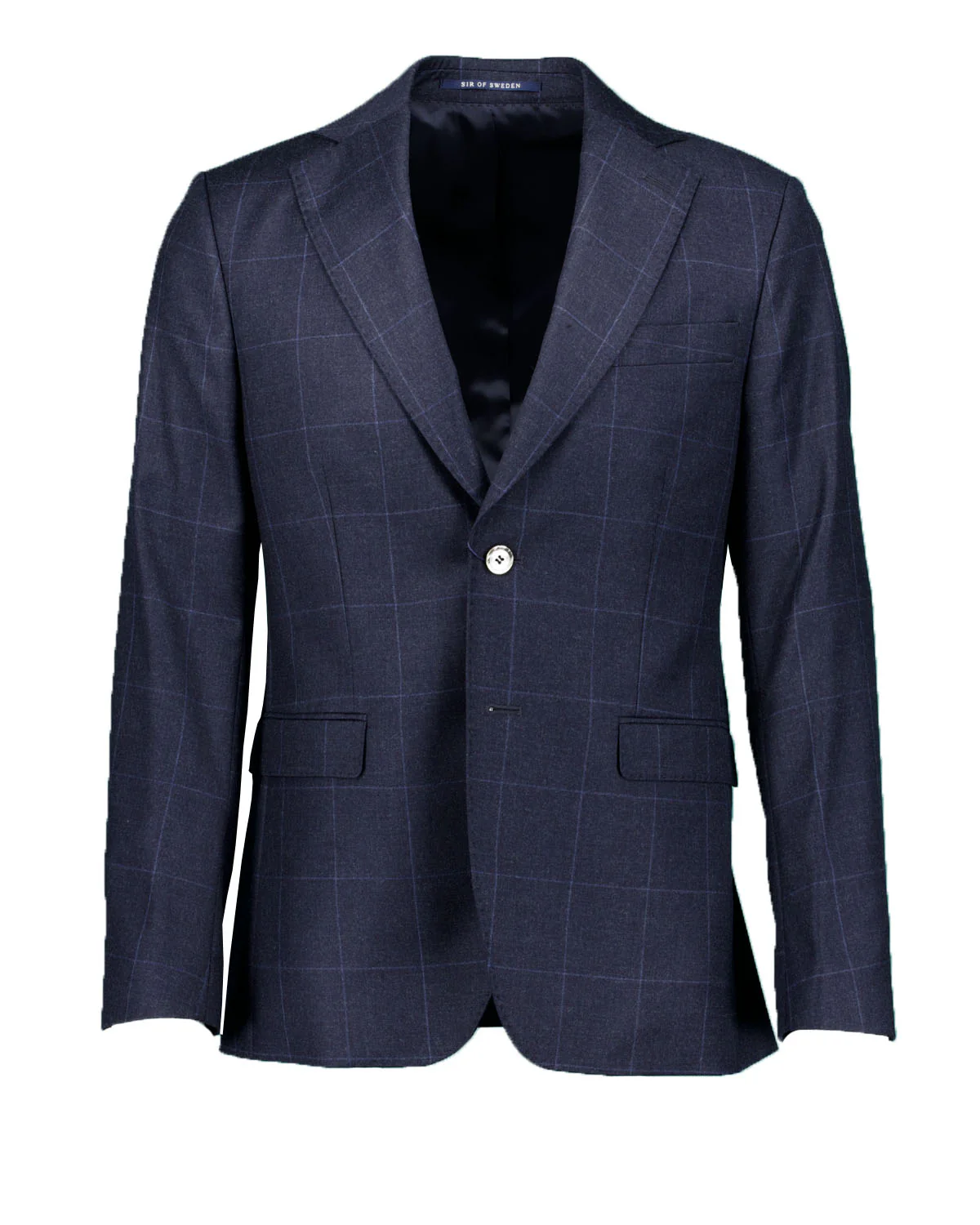 Eliot Navy Windowpane Suit - Image 2