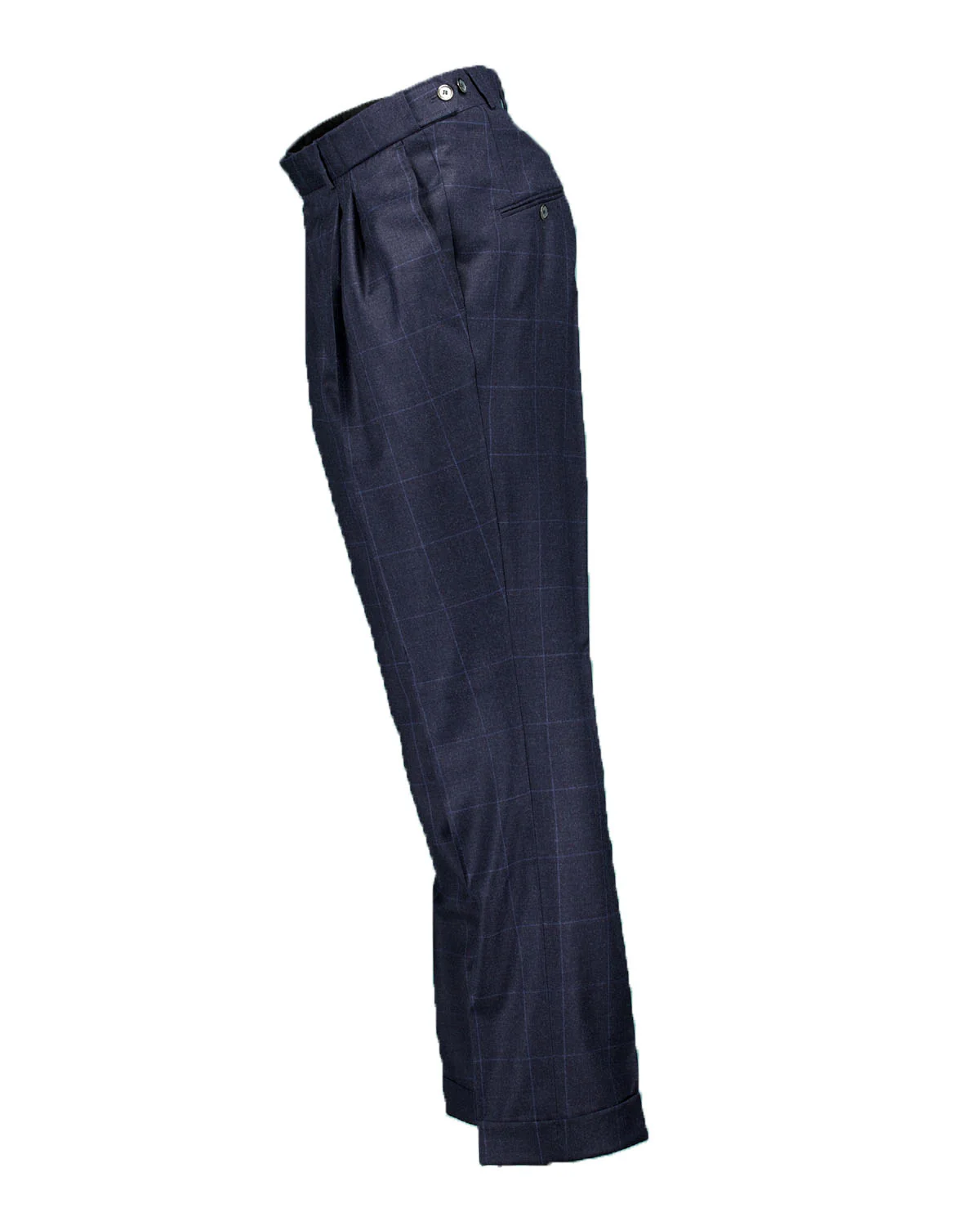 Eliot Navy Windowpane Suit - Image 4