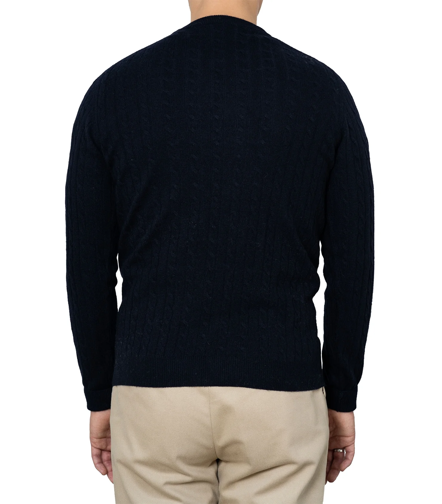 Enar Navy Cable Knit Sweater - Image 3