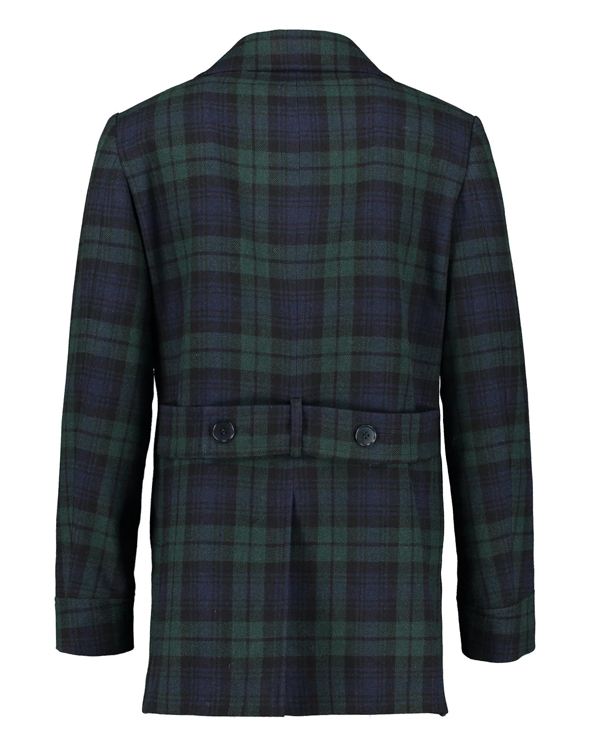 Haddock Black-Watch Pea Coat - Image 3