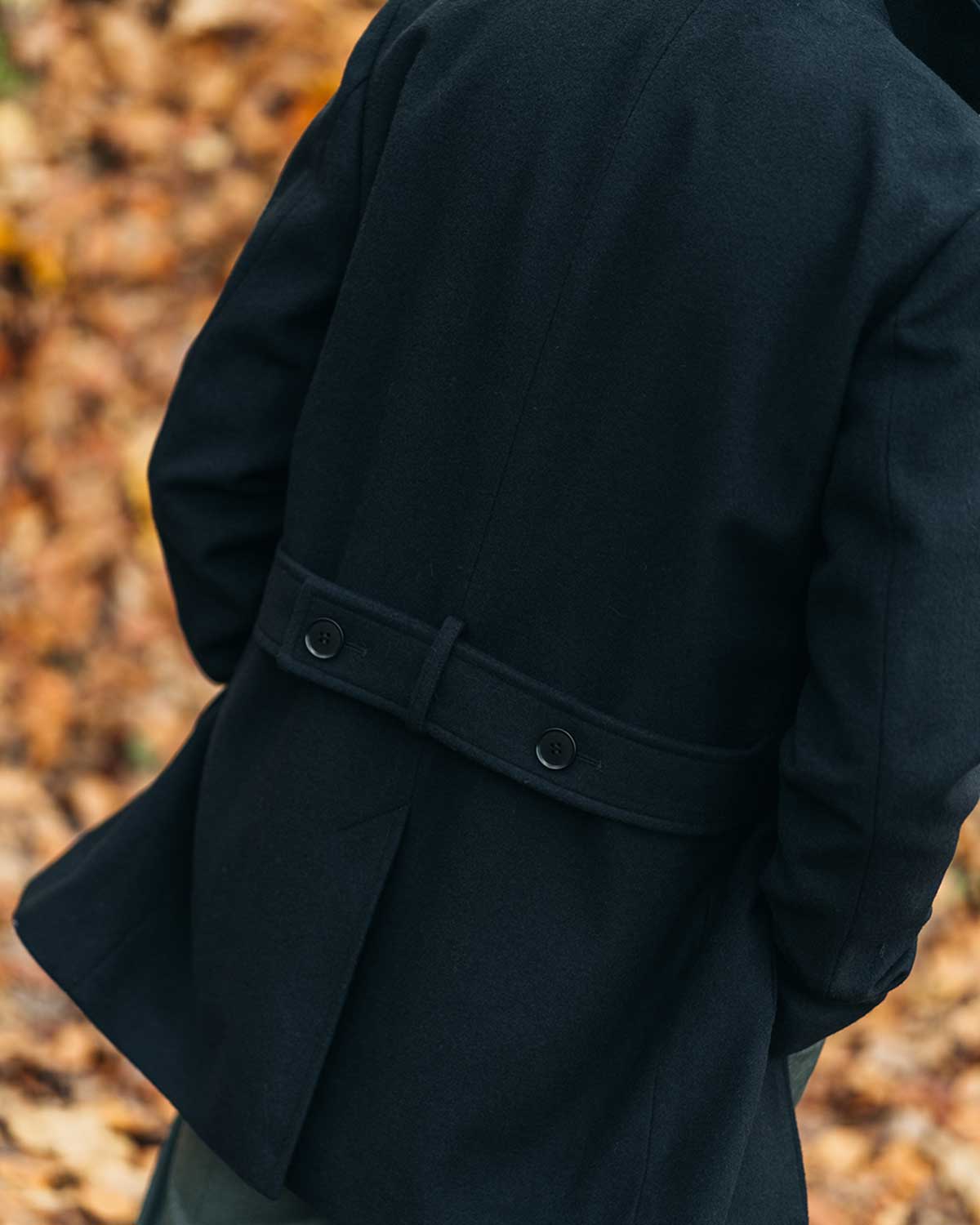 Haddock Black Pea Coat - Image 3