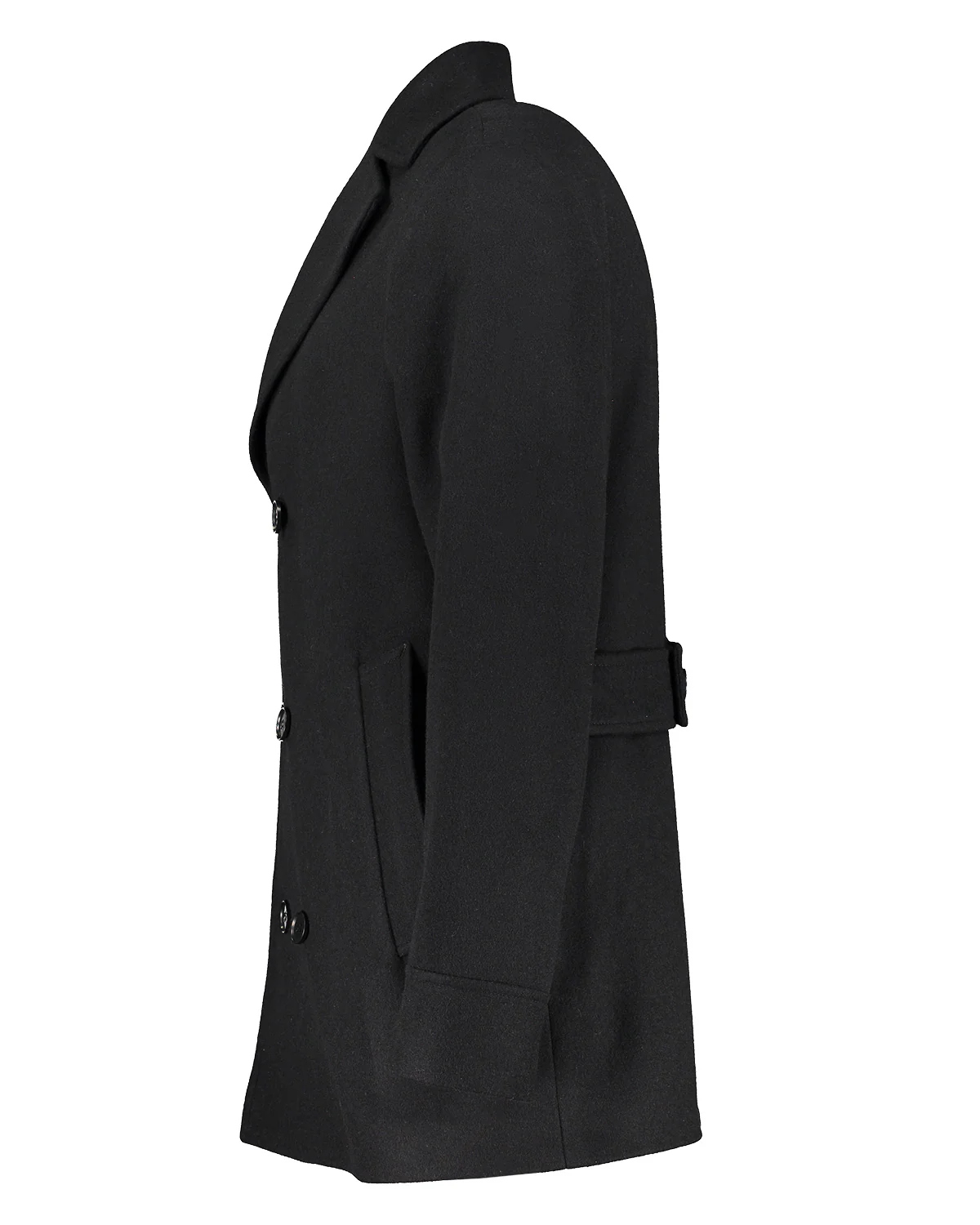 Haddock Black Pea Coat - Image 4
