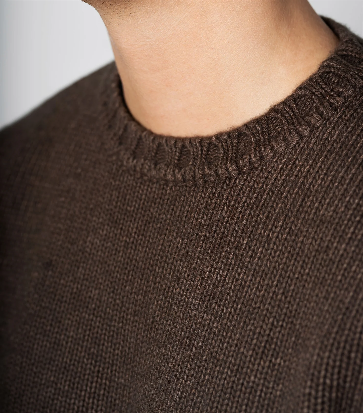 Harald Brown Heavy Knit Crewneck - Image 3