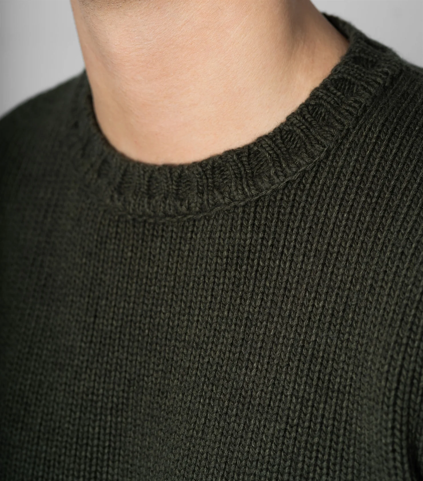 Harald Green Heavy Knit Crewneck - Image 3