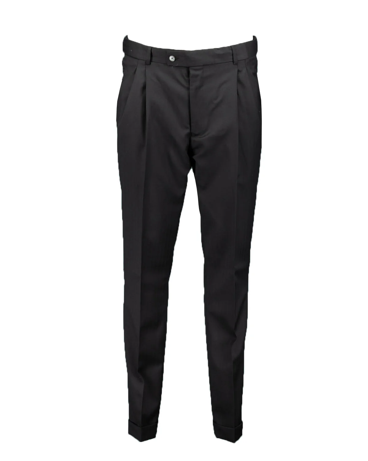 Harvey Black 3-piece Herringbone Suit - Image 4