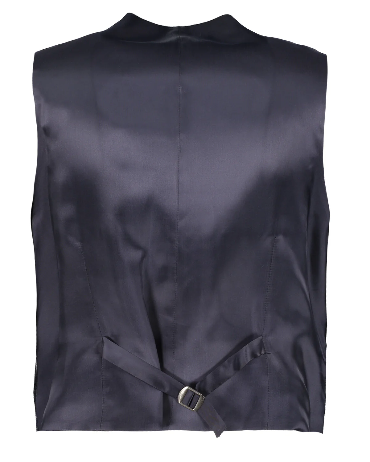 Jack Blue Chalk Stripe Flannel Waistcoat - Image 4
