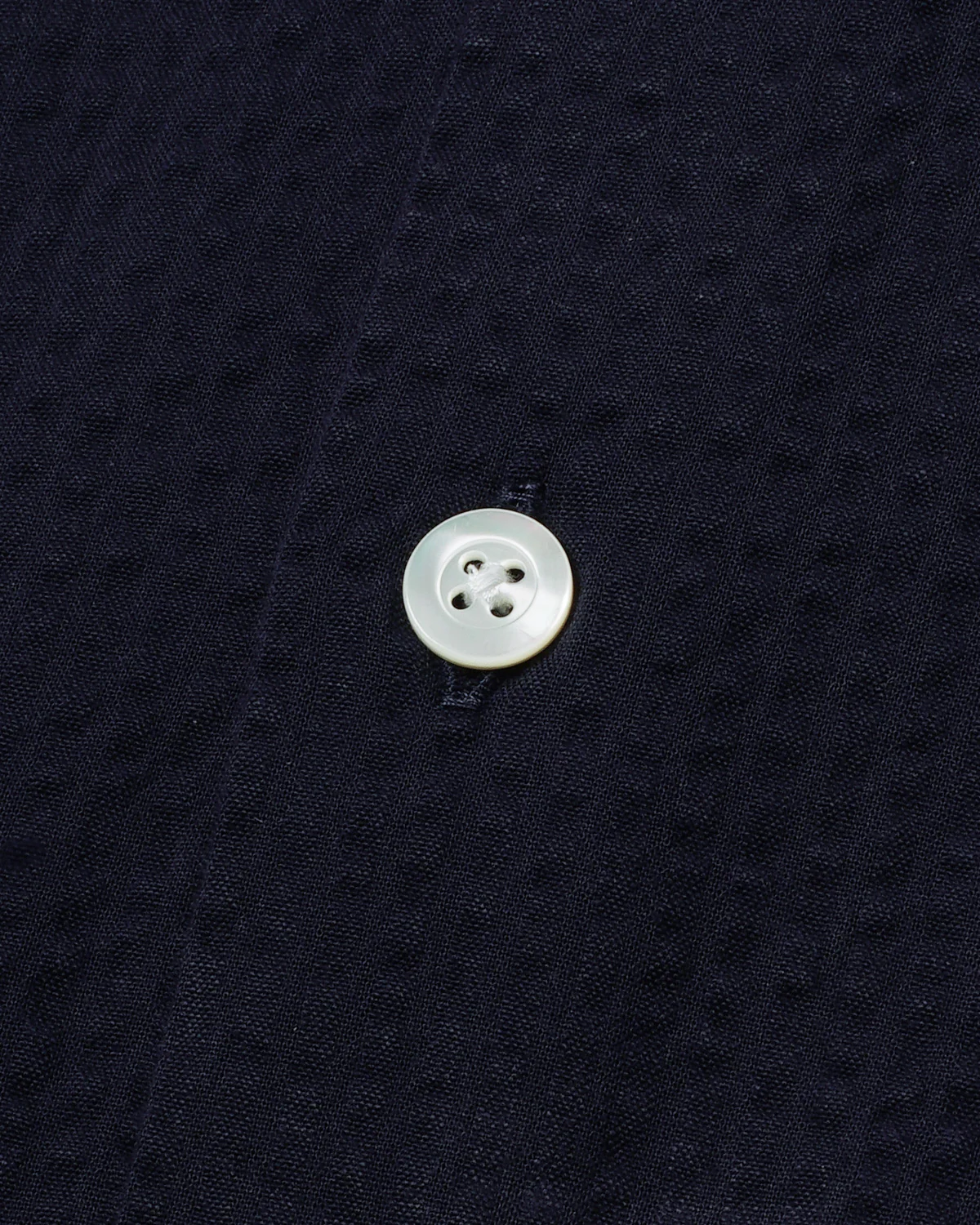 Jerry Navy Blue Seersucker Shirt - Image 4