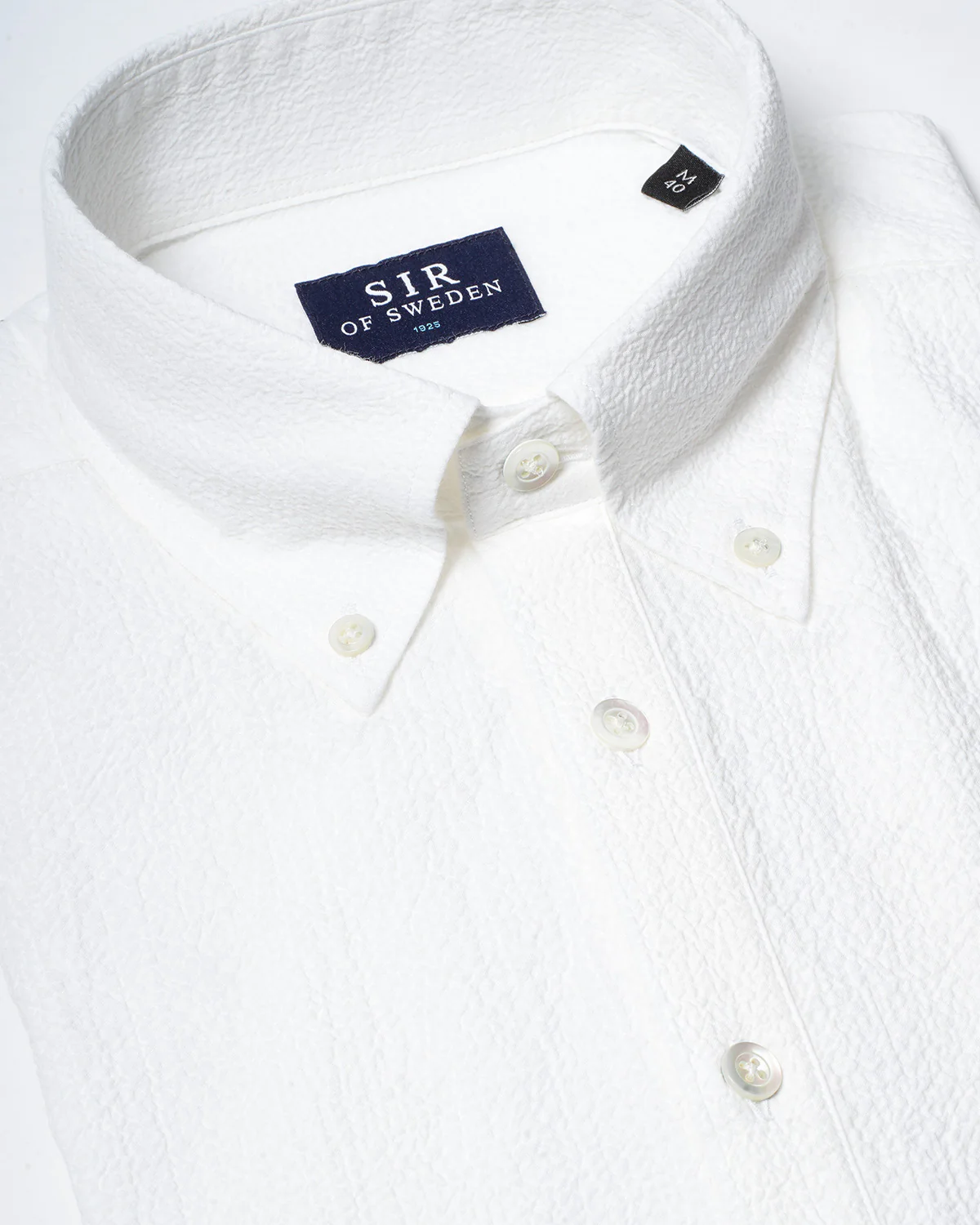 Jerry Pop White Seersucker Popover Shirt - Image 3