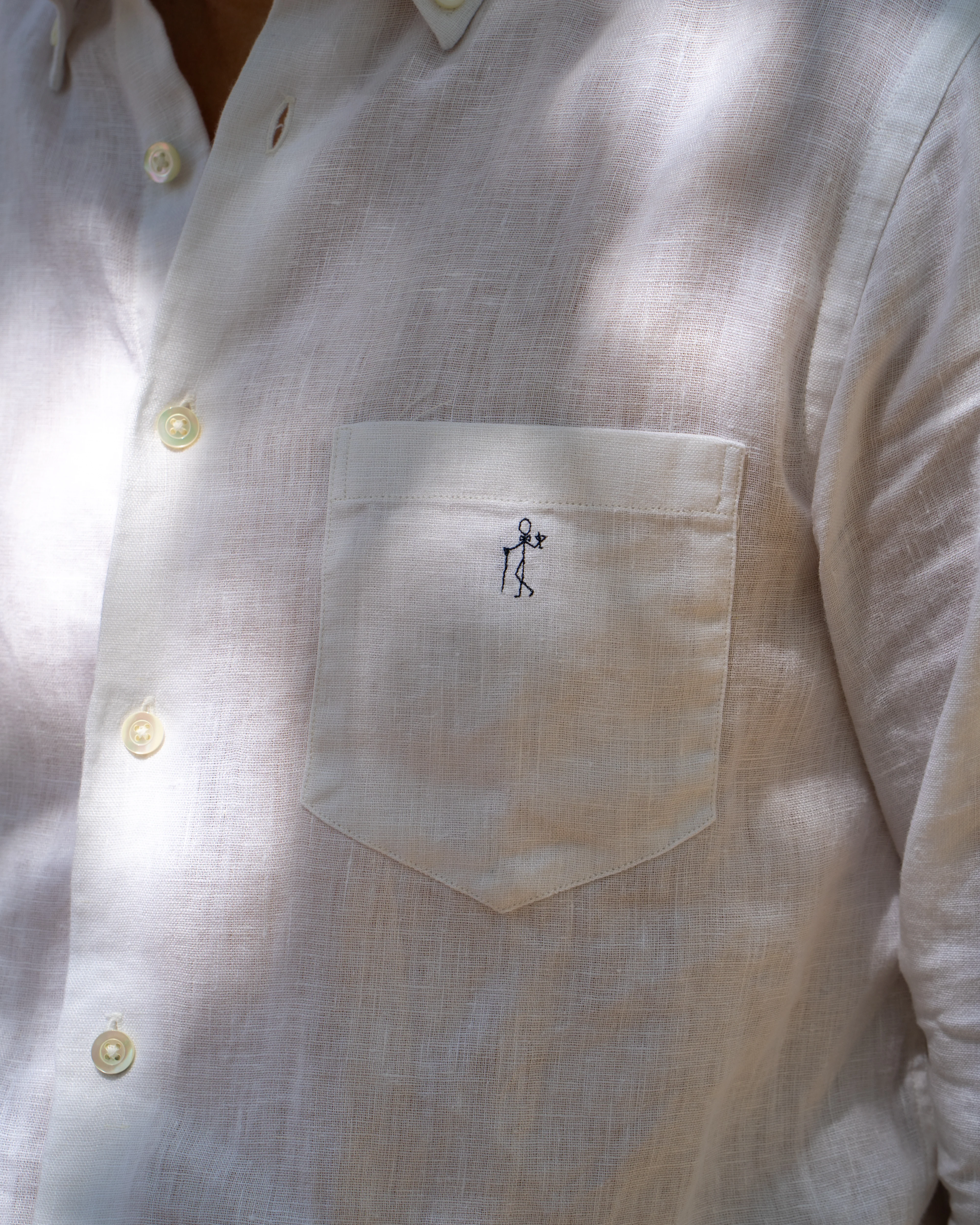 Jerry White Linen shirt - Image 3