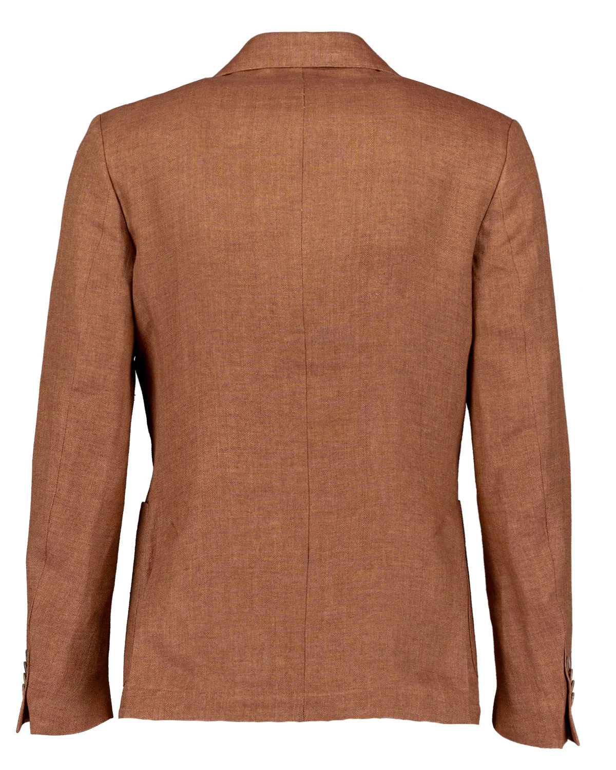 Malone DB Herringbone Tobacco Linen Jacket - Image 4