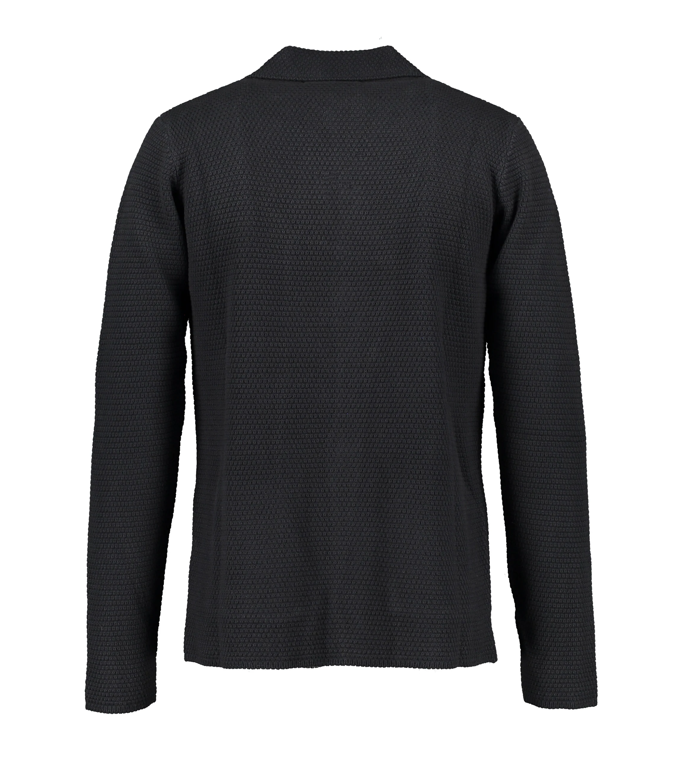 Matera Navy Knitted Jersey Jacket - Image 4