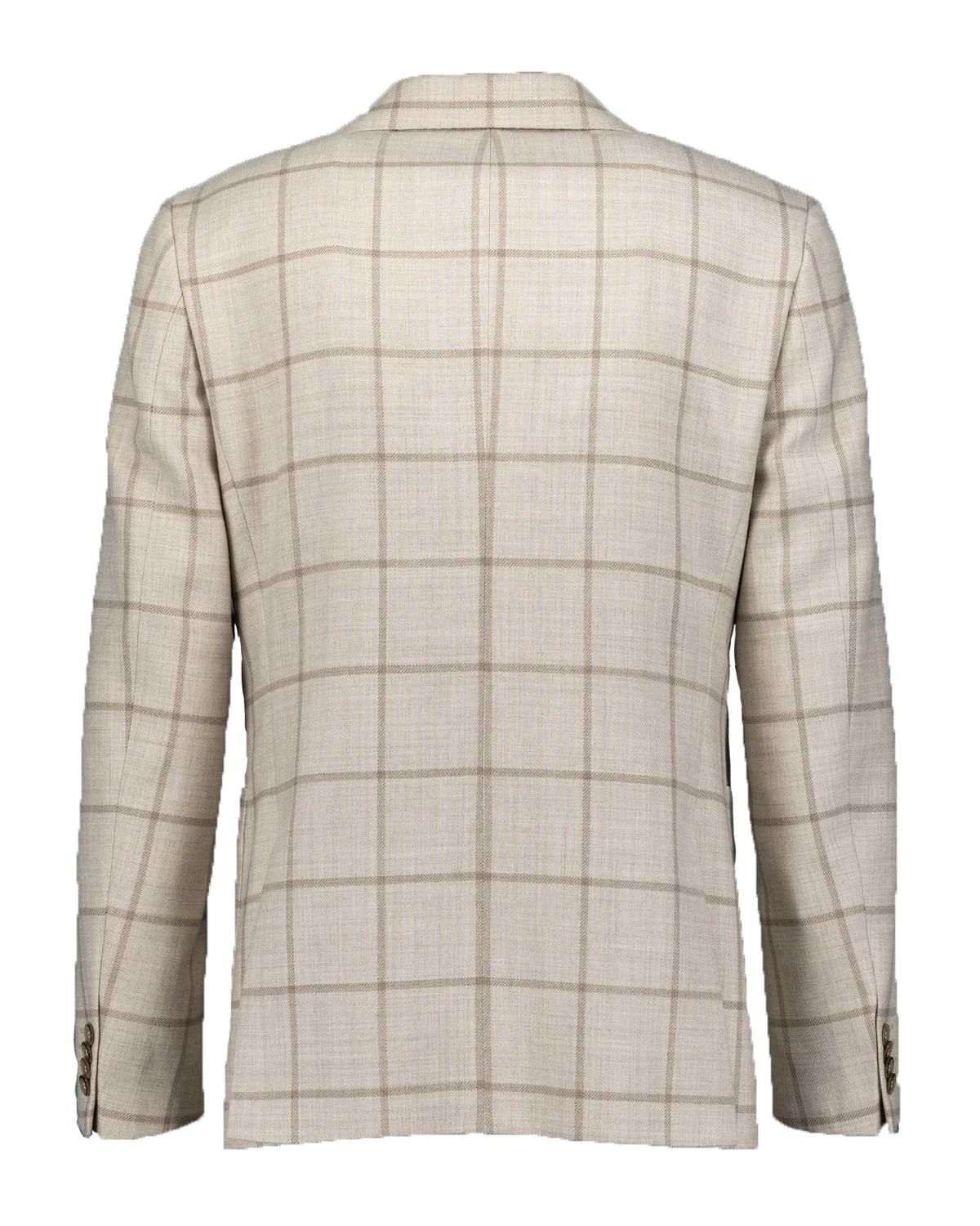 Neil Beige Windowpane Jacket - Image 2