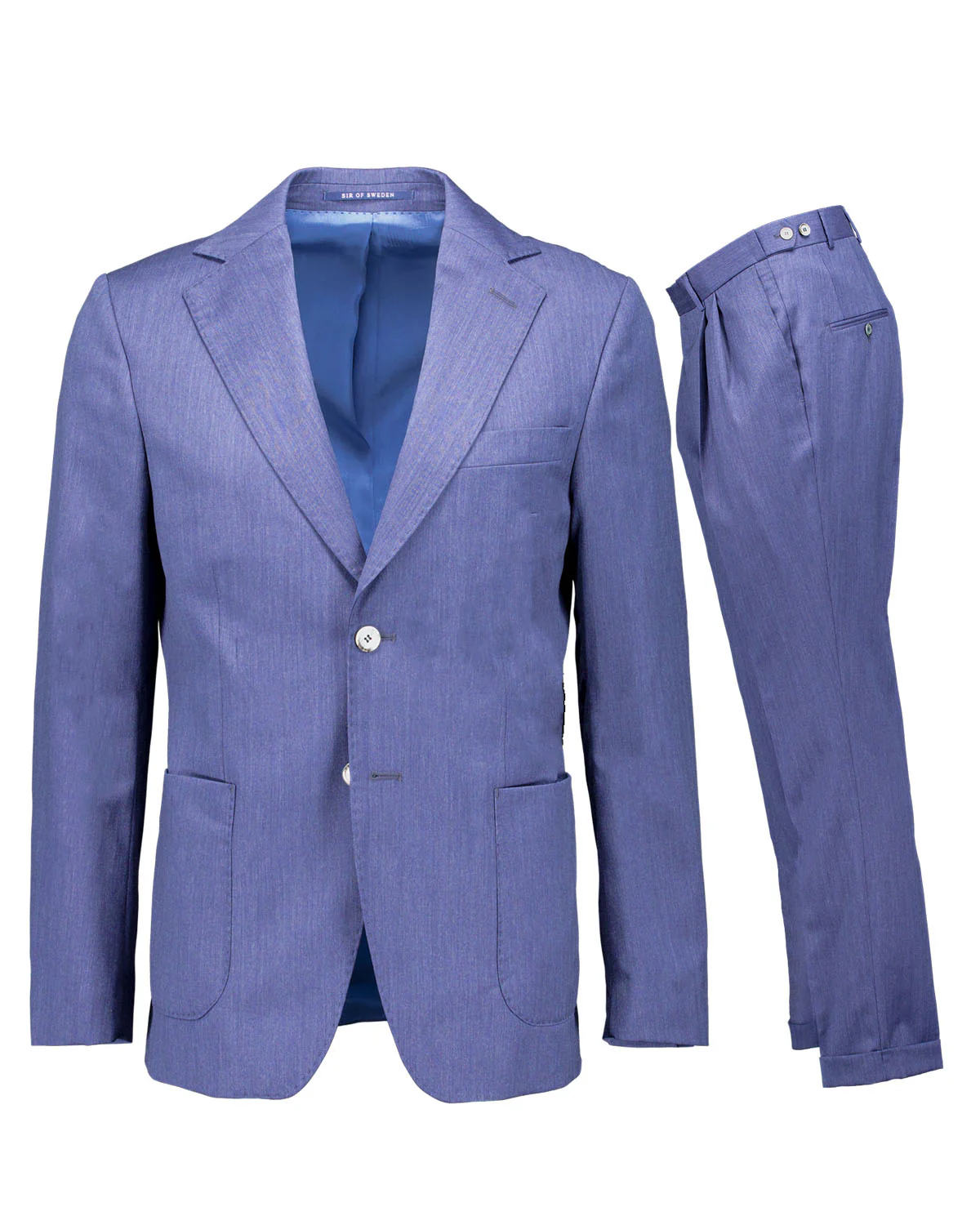Neil Blue Fishbone suit