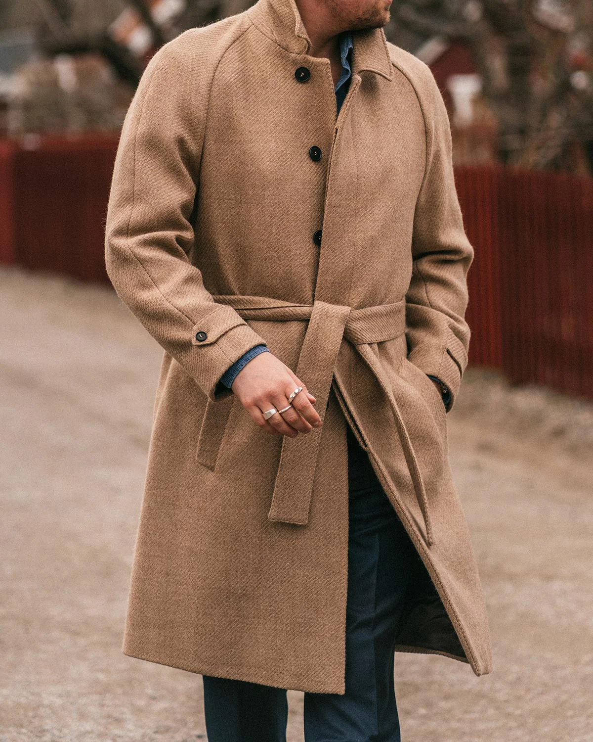 Neo Belt Beige Coat - Image 2