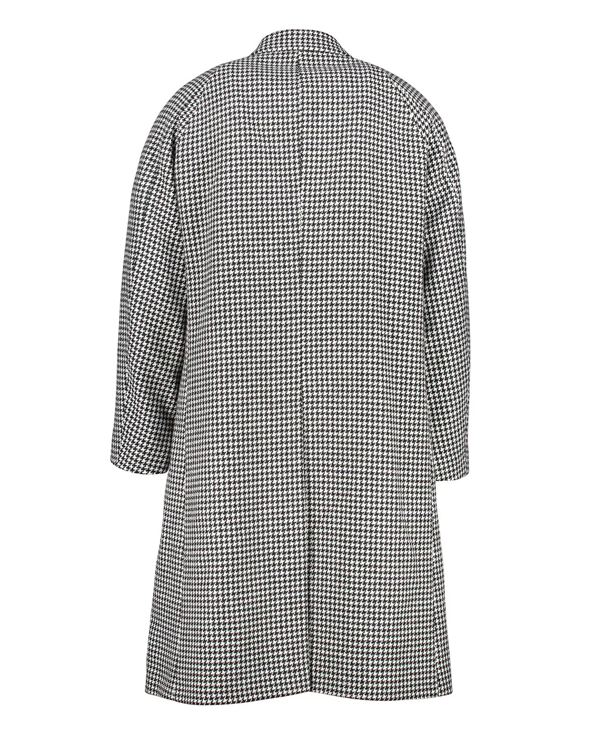 Neo Black And White Houndstooth Coat - Image 4