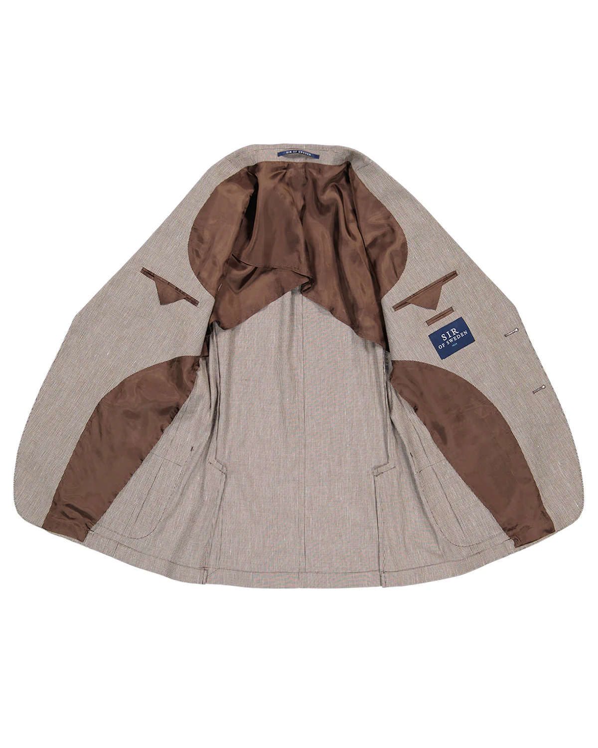 Ness Beige Houndstooth Jacket - Image 3