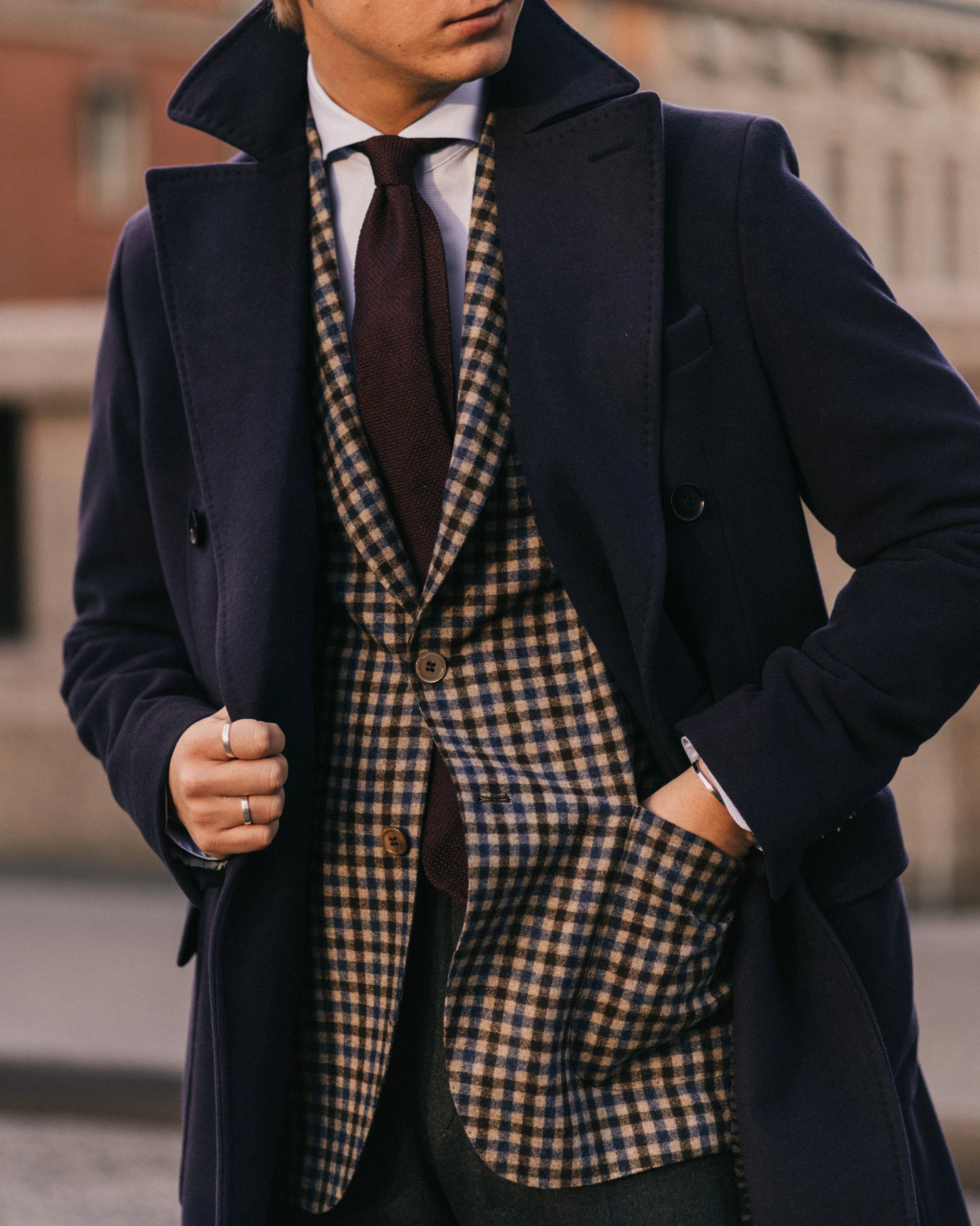Ness Brown Gunclub Checked Jacket - Image 2
