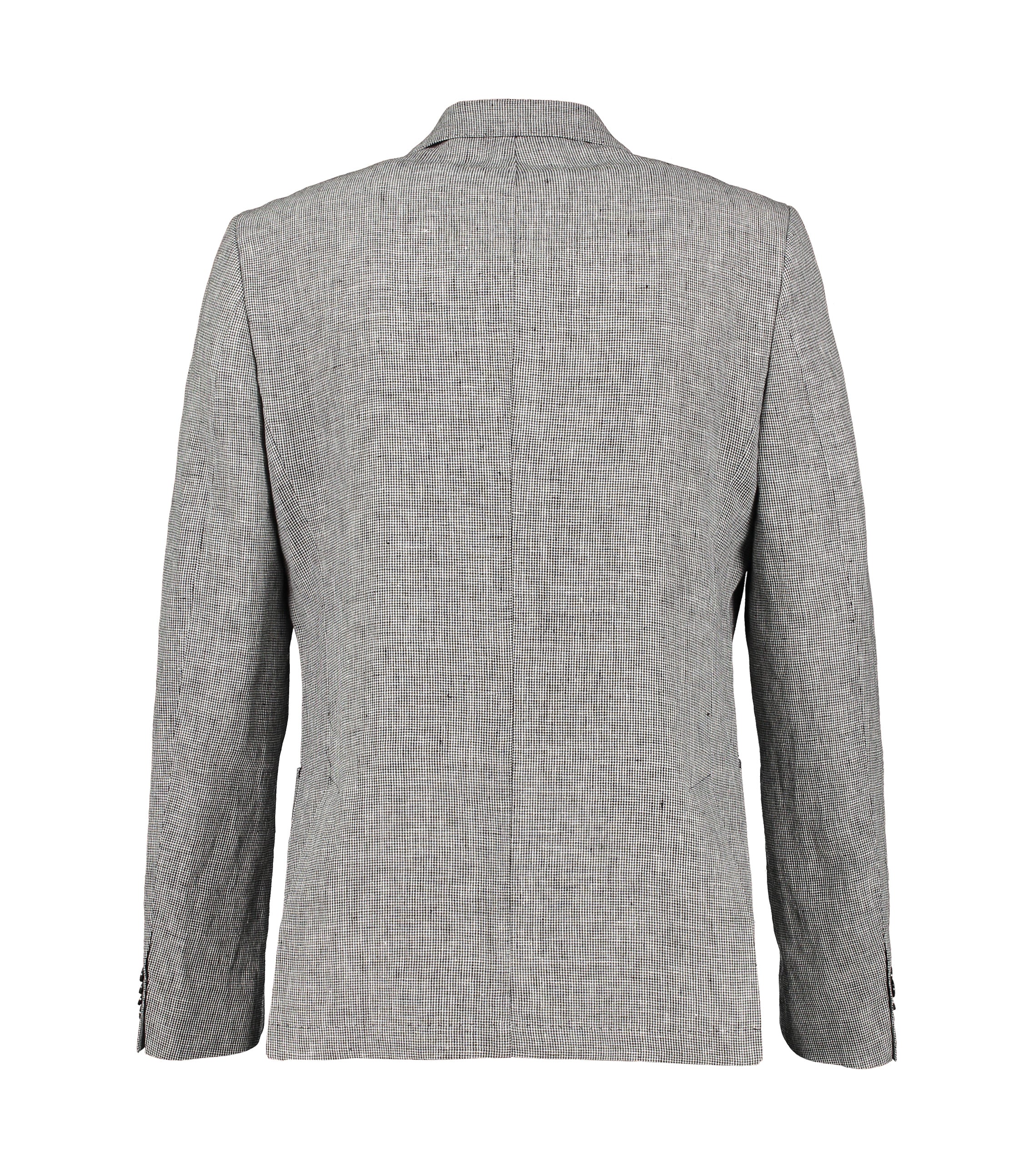 Ness Houndstooth Linen Jacket - Image 2