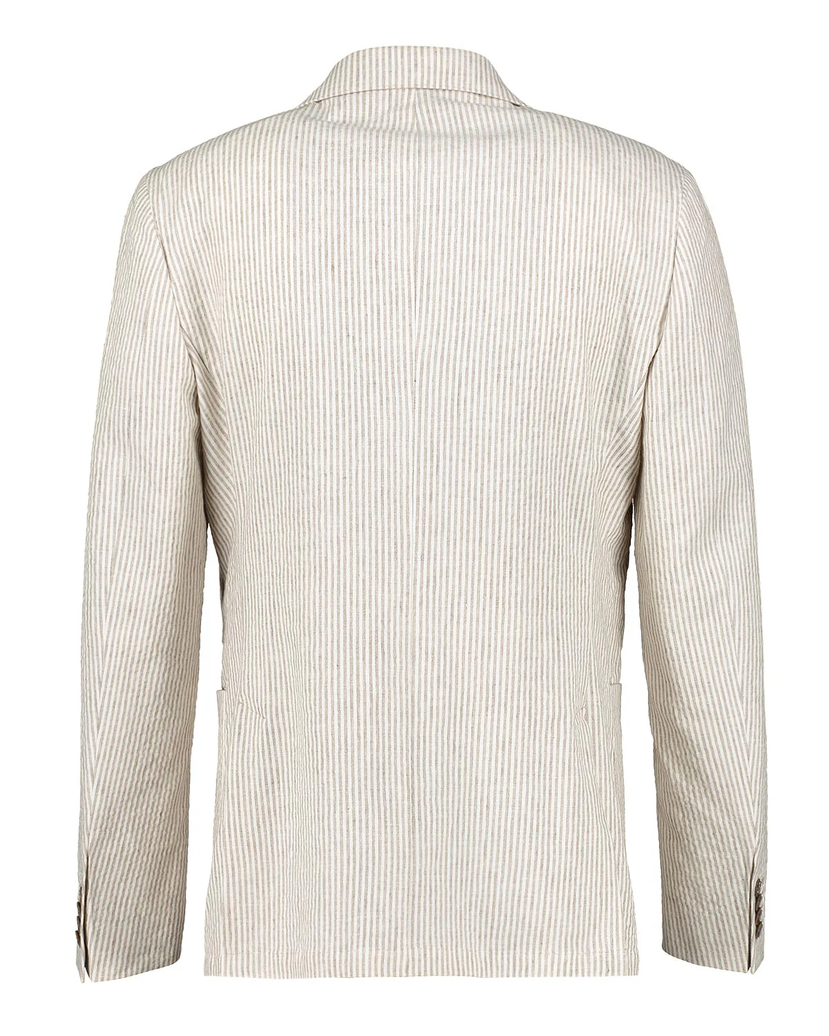 Ness Beige Linen Seersucker Jacket - Image 3