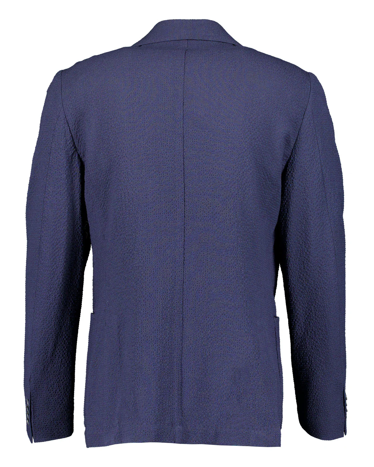 Ness Blue Wool Seersucker Jacket - Image 3