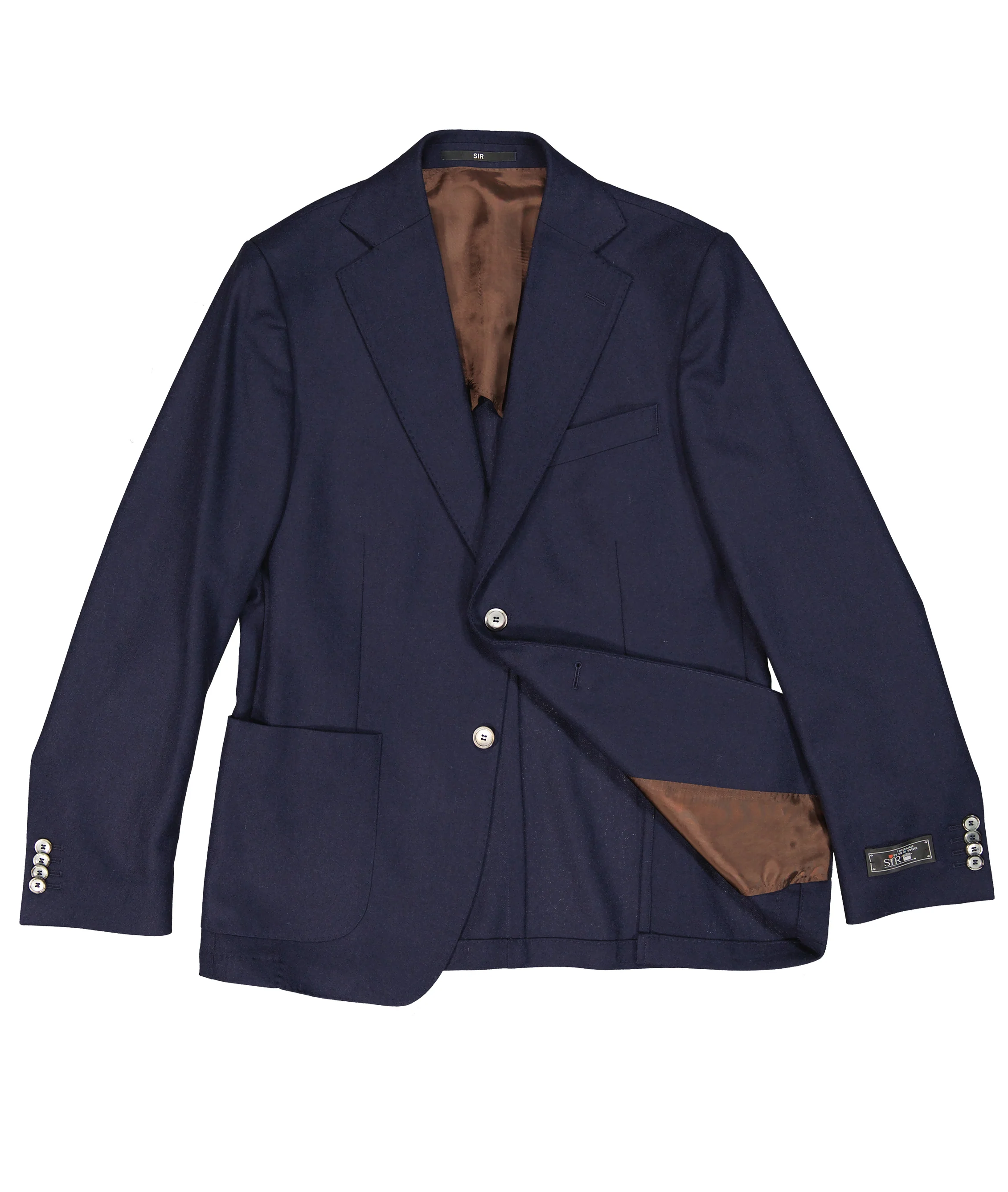 Ness Navy Flannel Jacket - Image 2