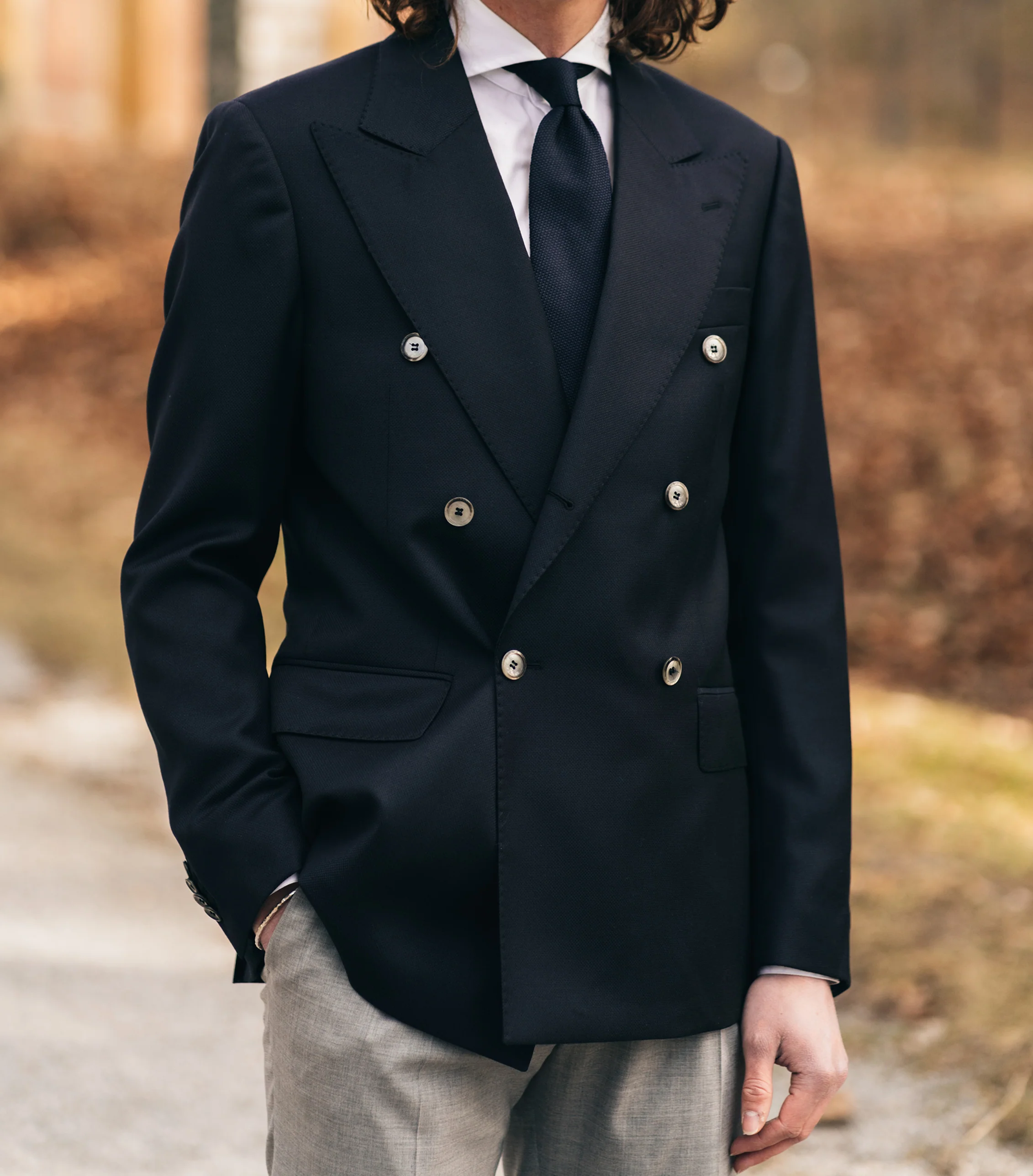 Ralph Navy Double-Breasted Jacket - Image 2