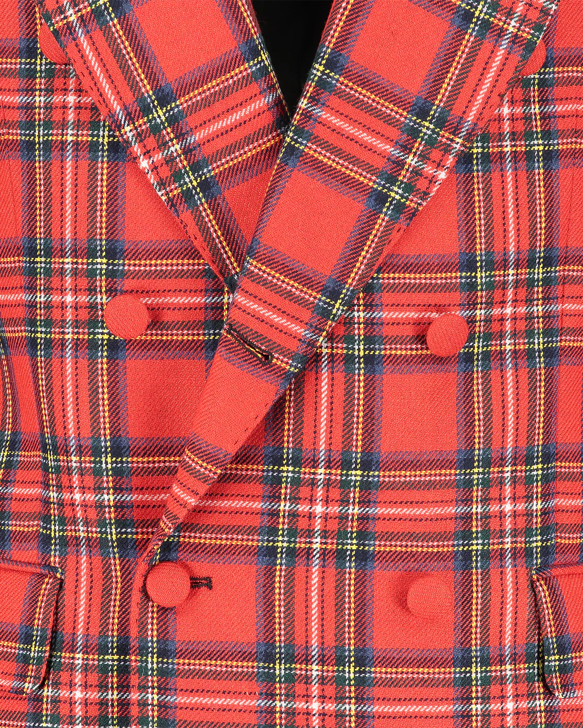 Ralph Tartan Check Double Breasted Jacket - Image 4
