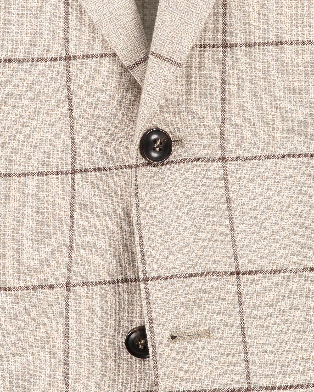 Riviera Beige Windowpane Jacket - Image 3