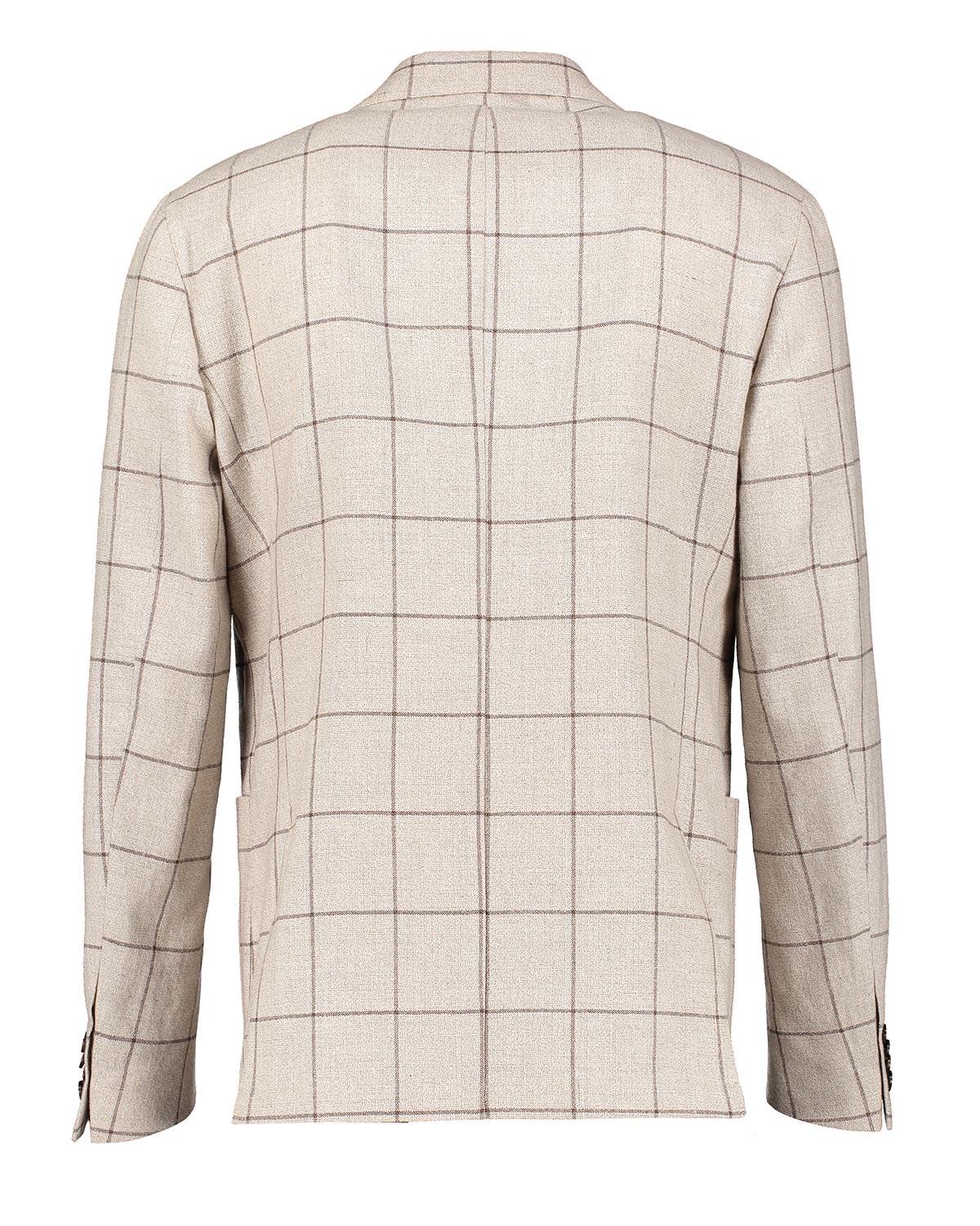 Riviera Beige Windowpane Jacket - Image 4