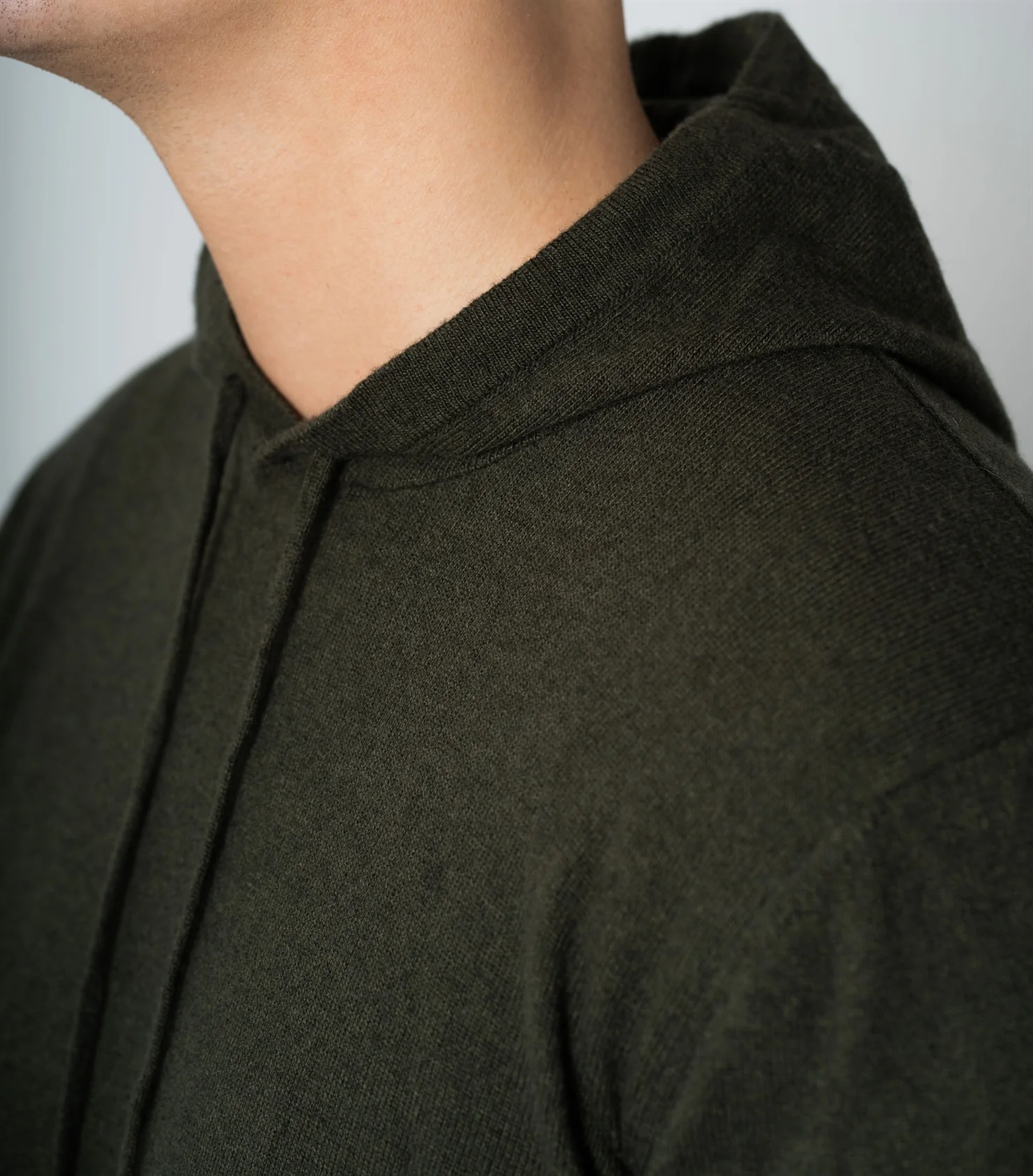 Runo Green Cashwool Hoodie - Image 2